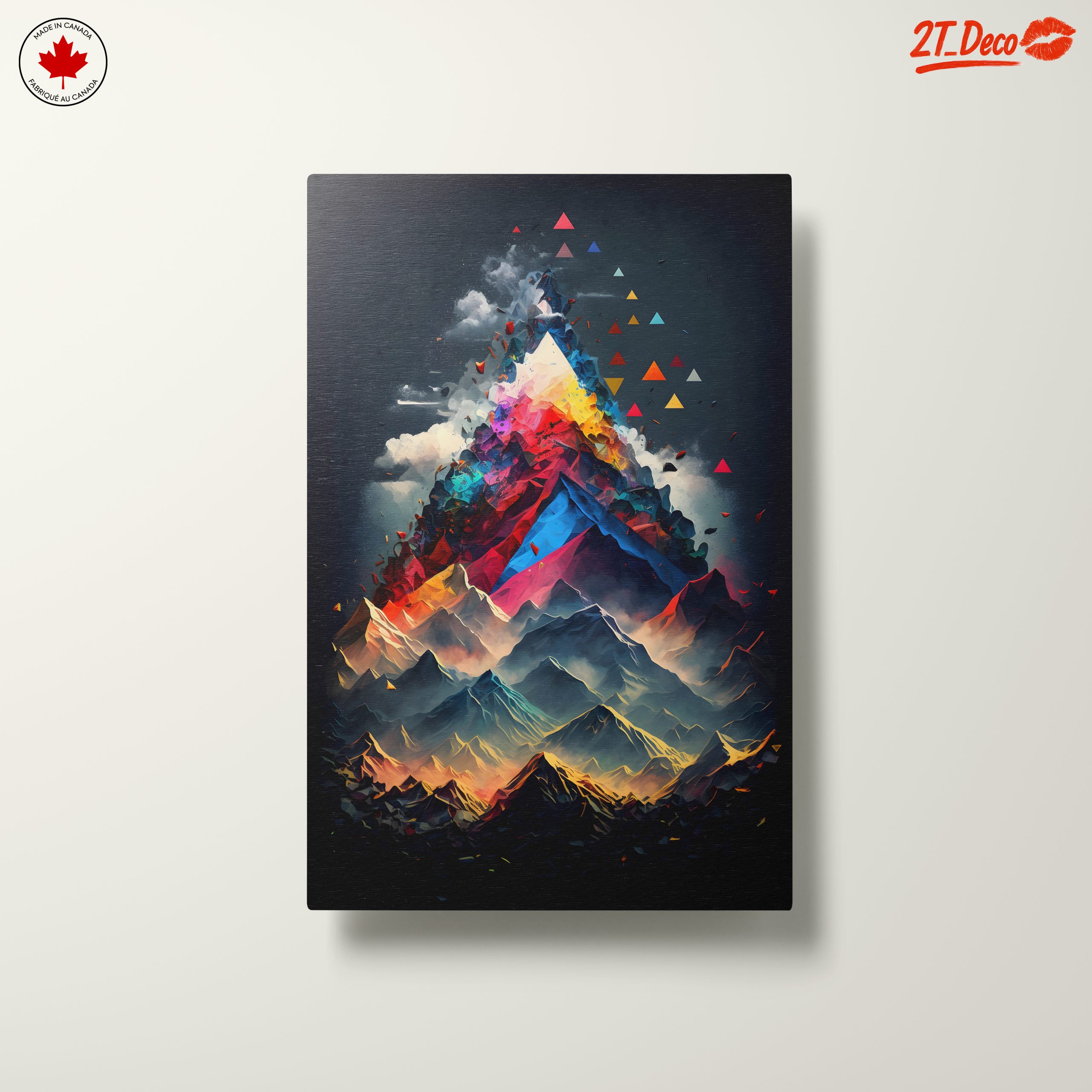 Vibrant Dynamic Mountain Landscape Art - Image 10