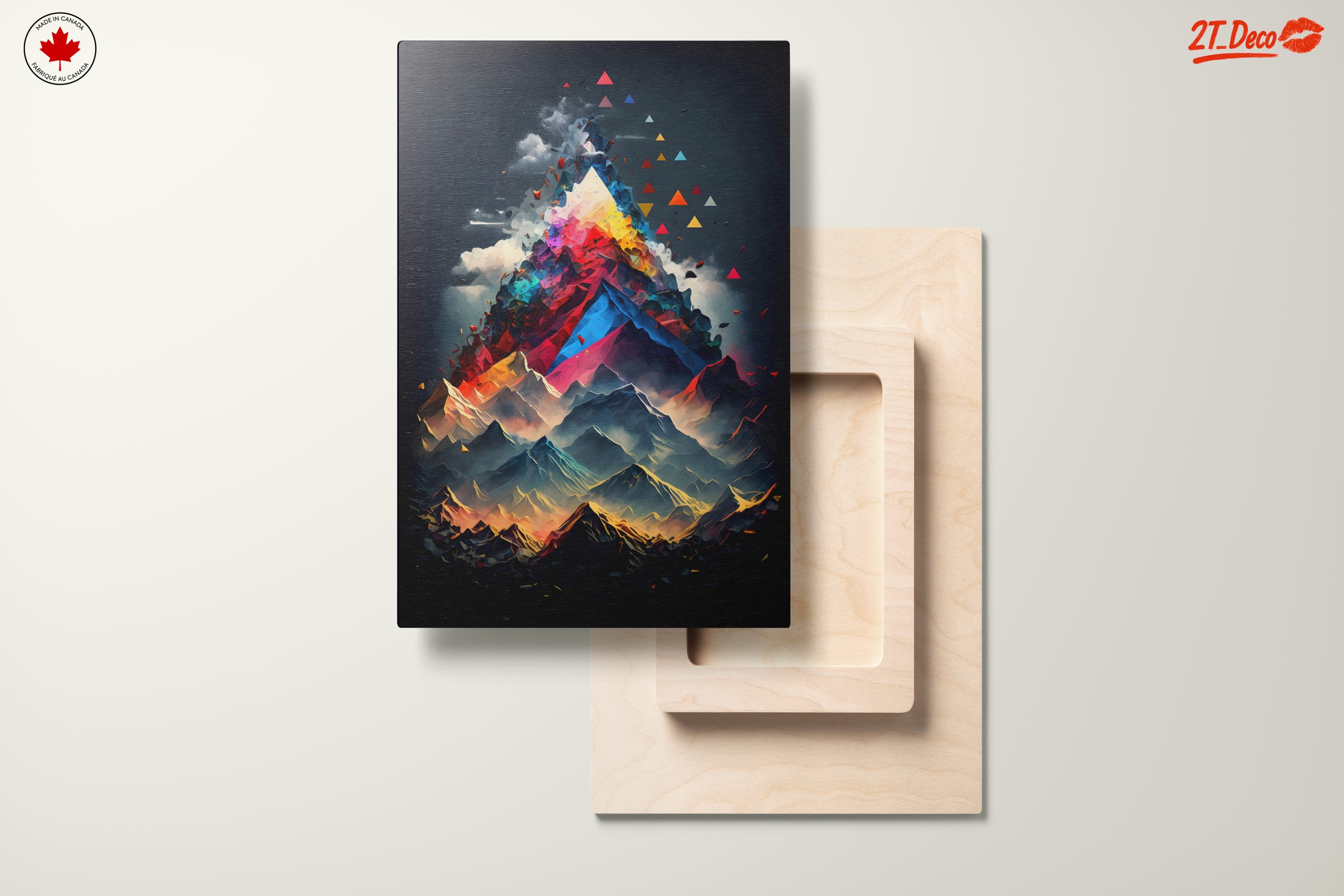 Vibrant Dynamic Mountain Landscape Art - Image 11