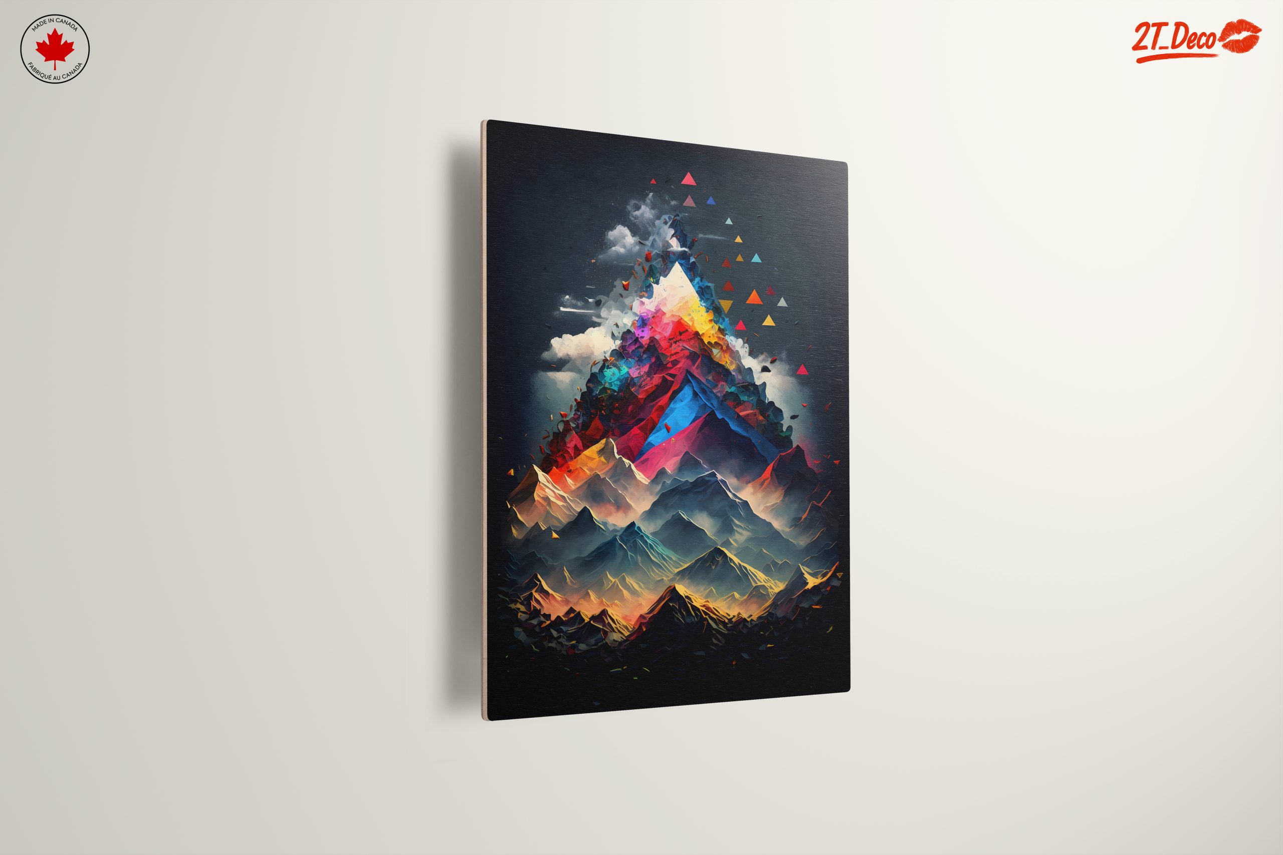 Vibrant Dynamic Mountain Landscape Art - Image 13