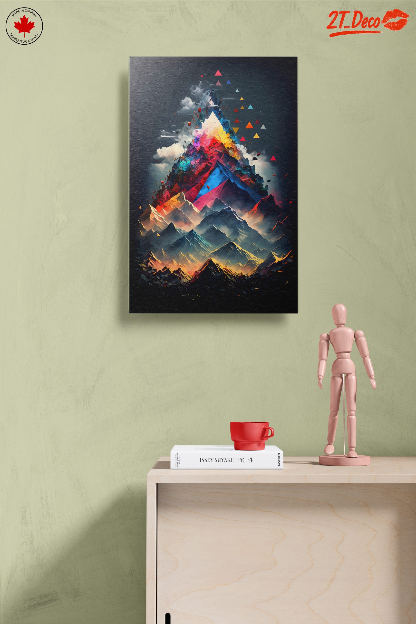 Vibrant Dynamic Mountain Landscape Art - Image 14