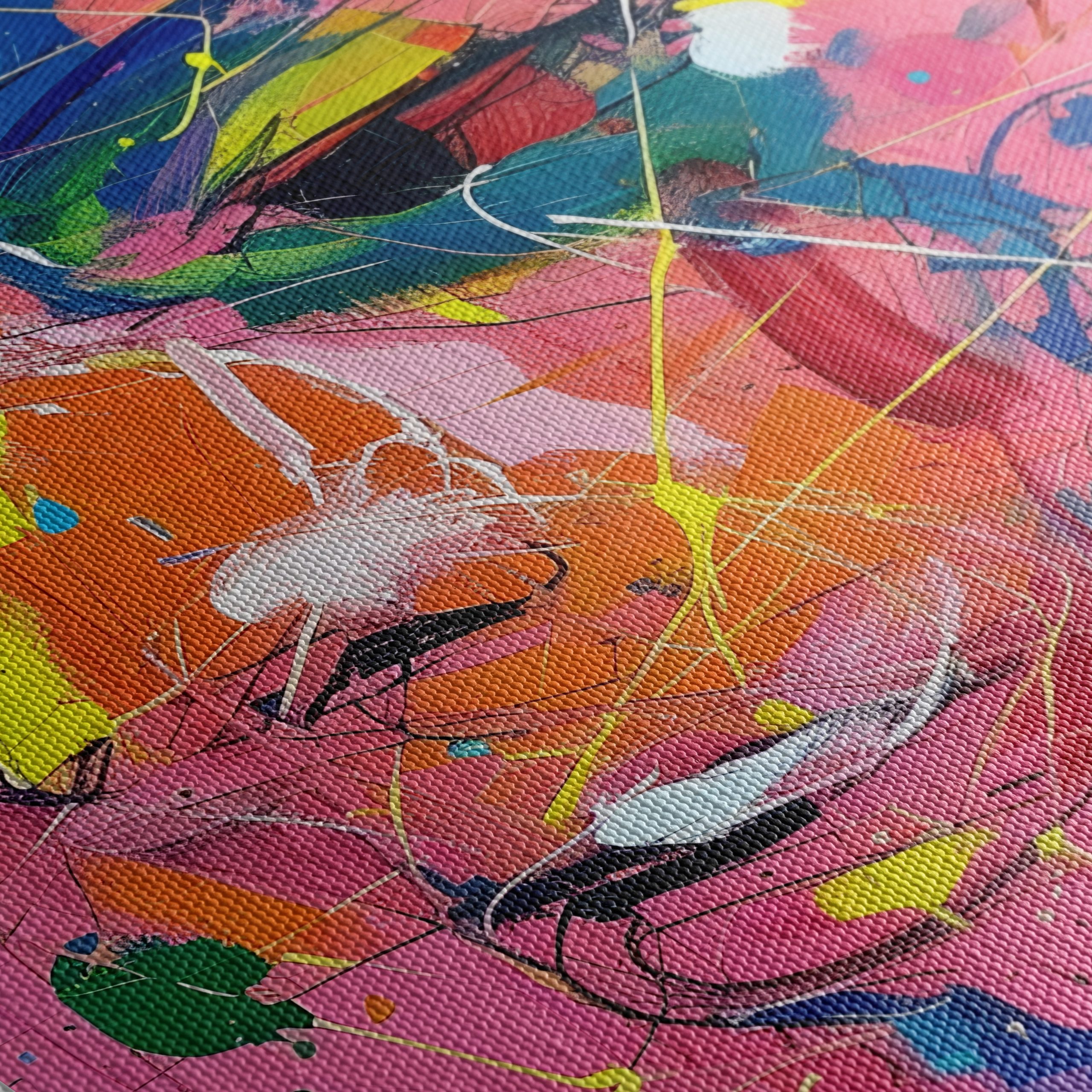 Vibrant Contemporary Portrait with Abstract Colors - Image 5