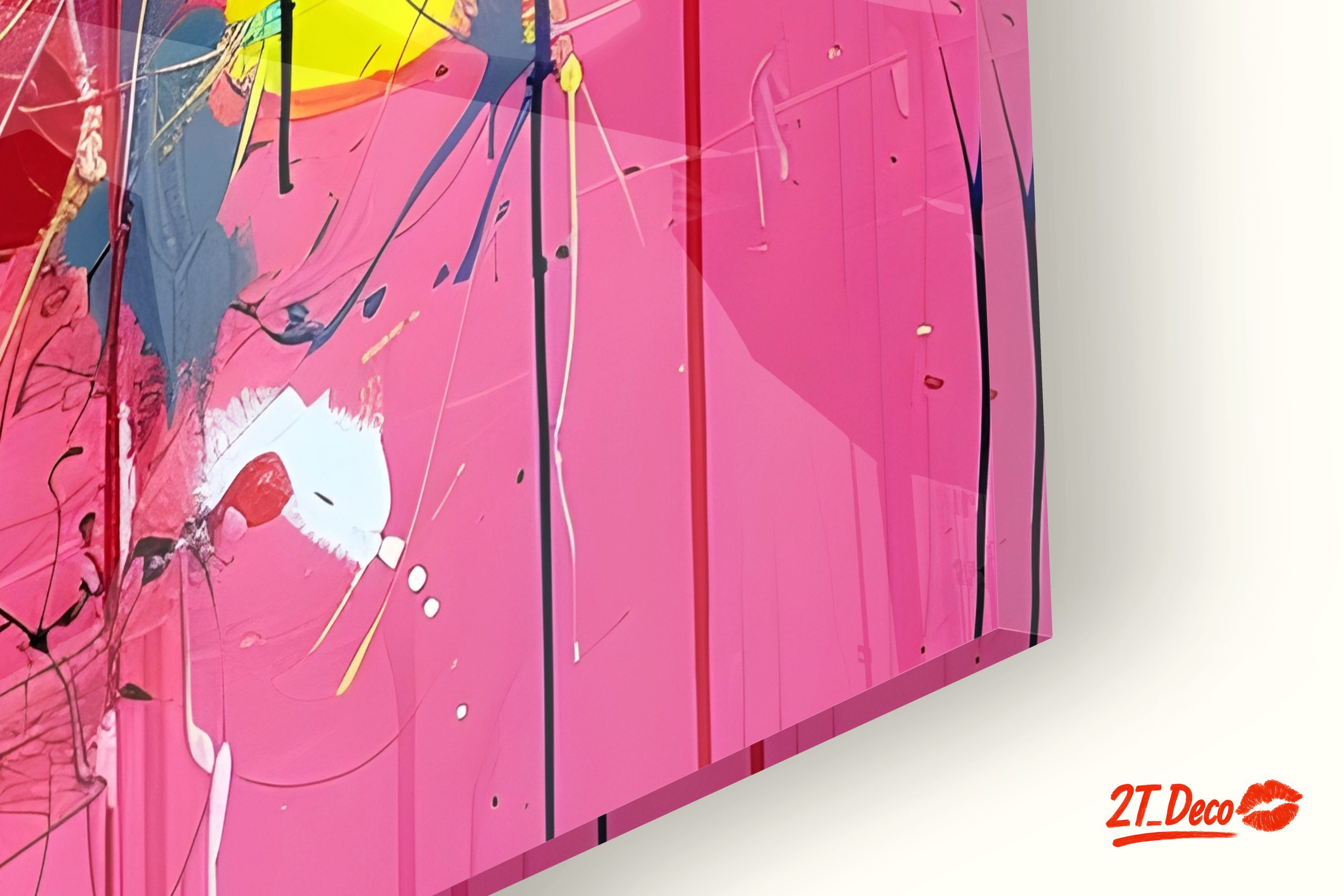 Vibrant Contemporary Portrait with Abstract Colors - Image 9