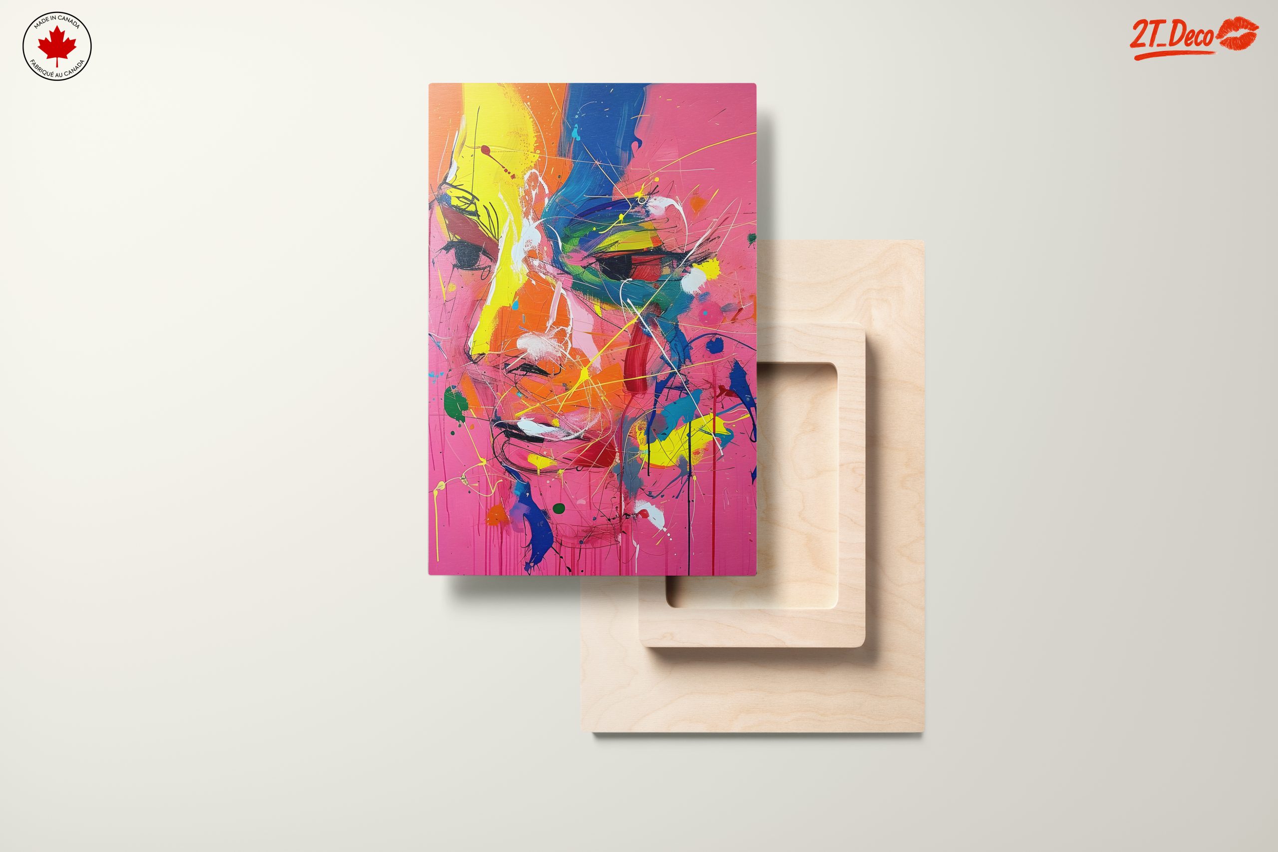 Vibrant Contemporary Portrait with Abstract Colors - Image 11