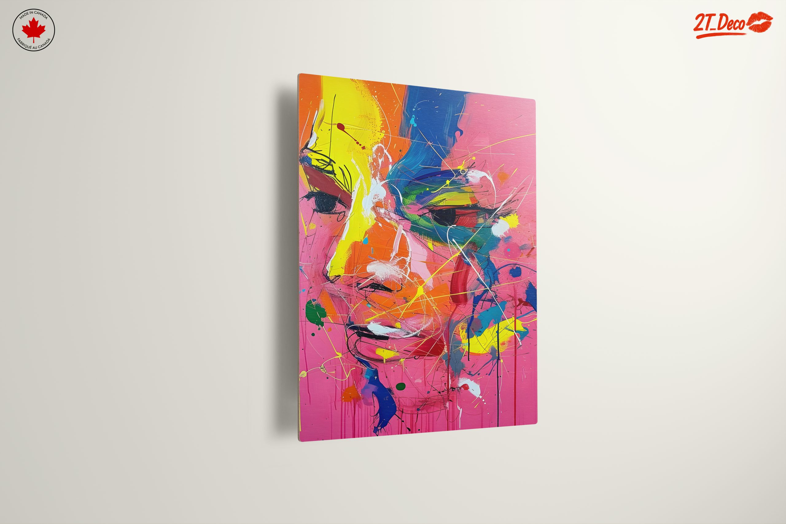 Vibrant Contemporary Portrait with Abstract Colors - Image 13
