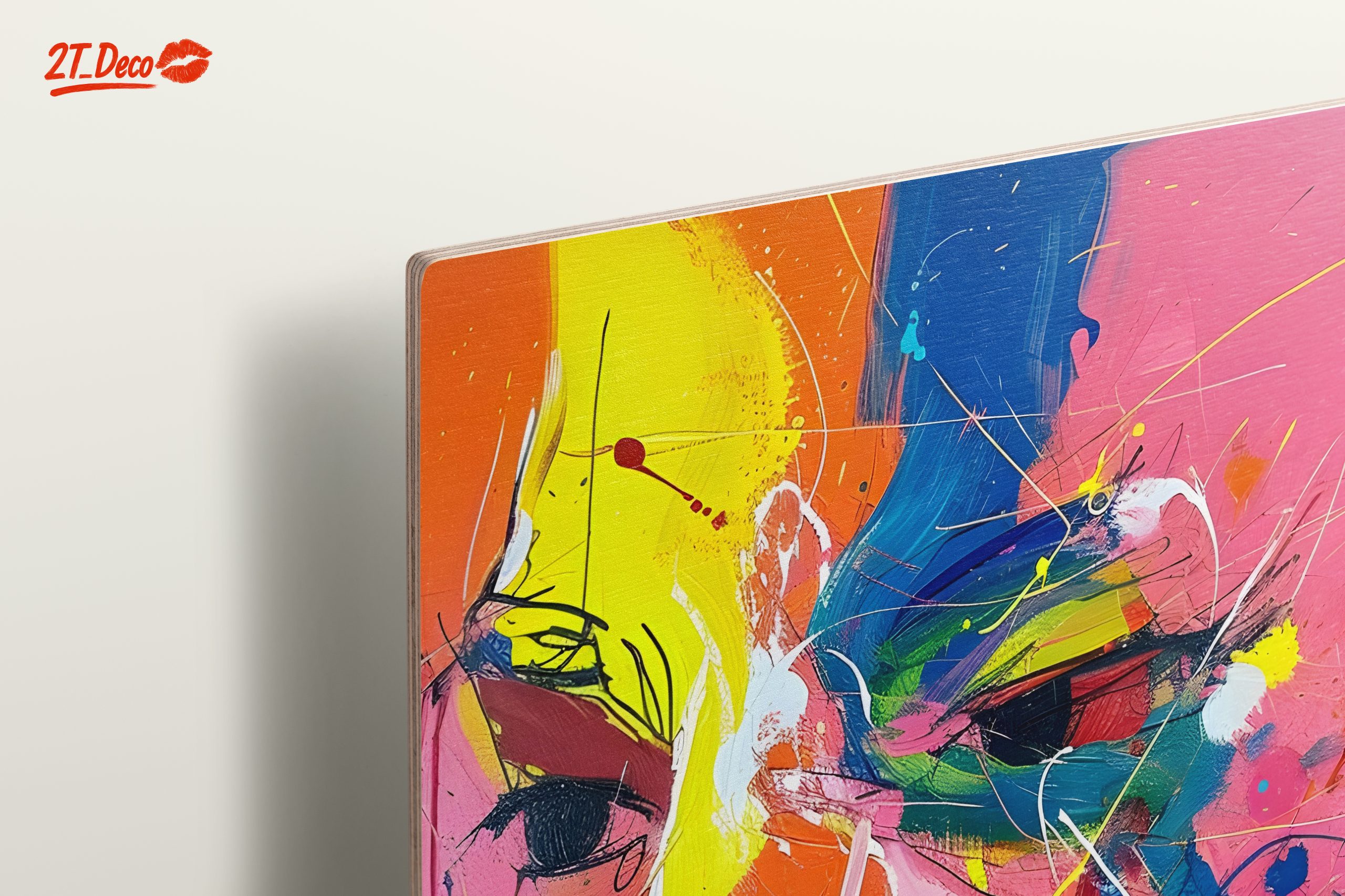 Vibrant Contemporary Portrait with Abstract Colors - Image 15
