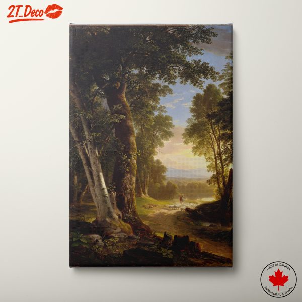 Serene Nature Landscape with Trees and Stream