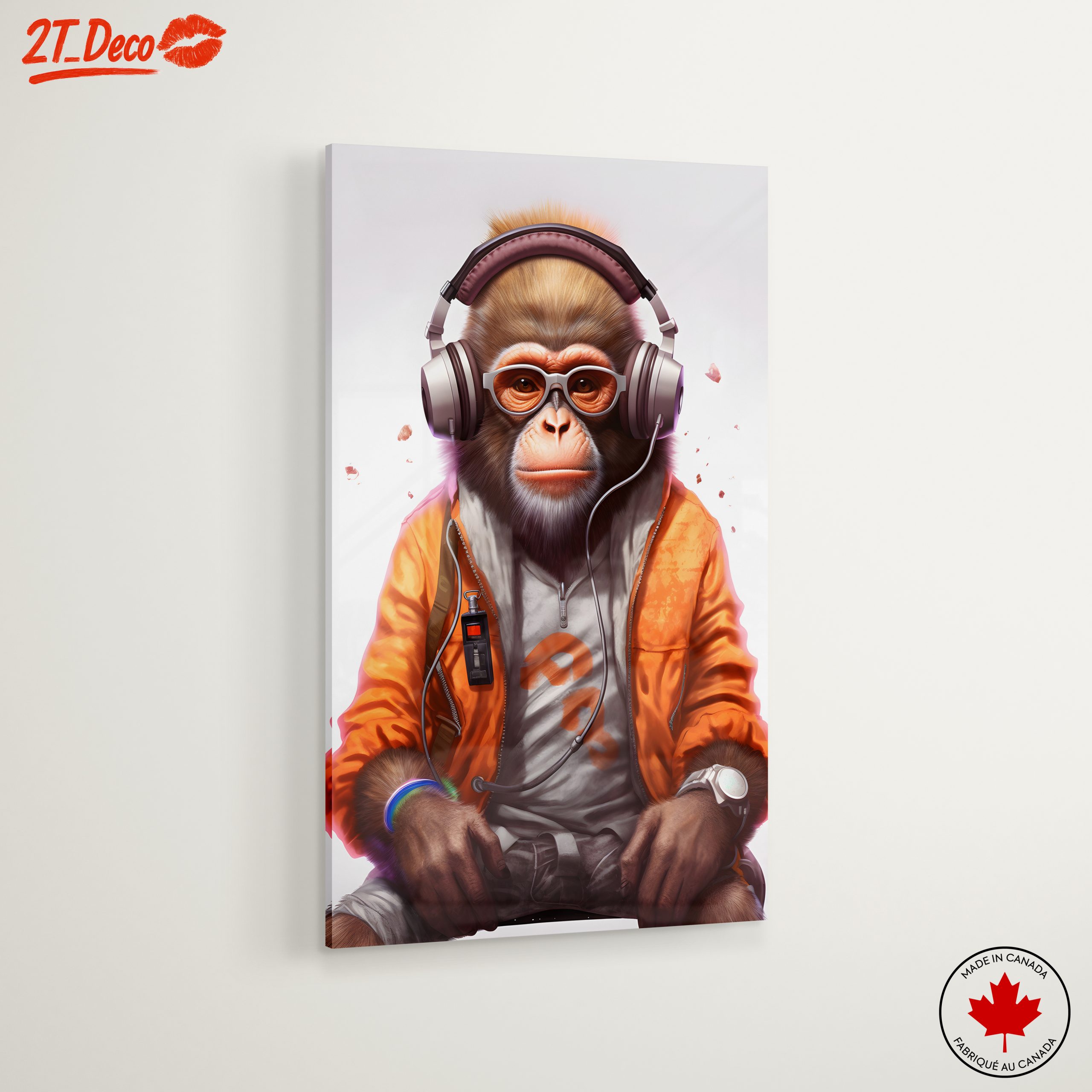 Cool Monkey Character with Headphones - Image 6