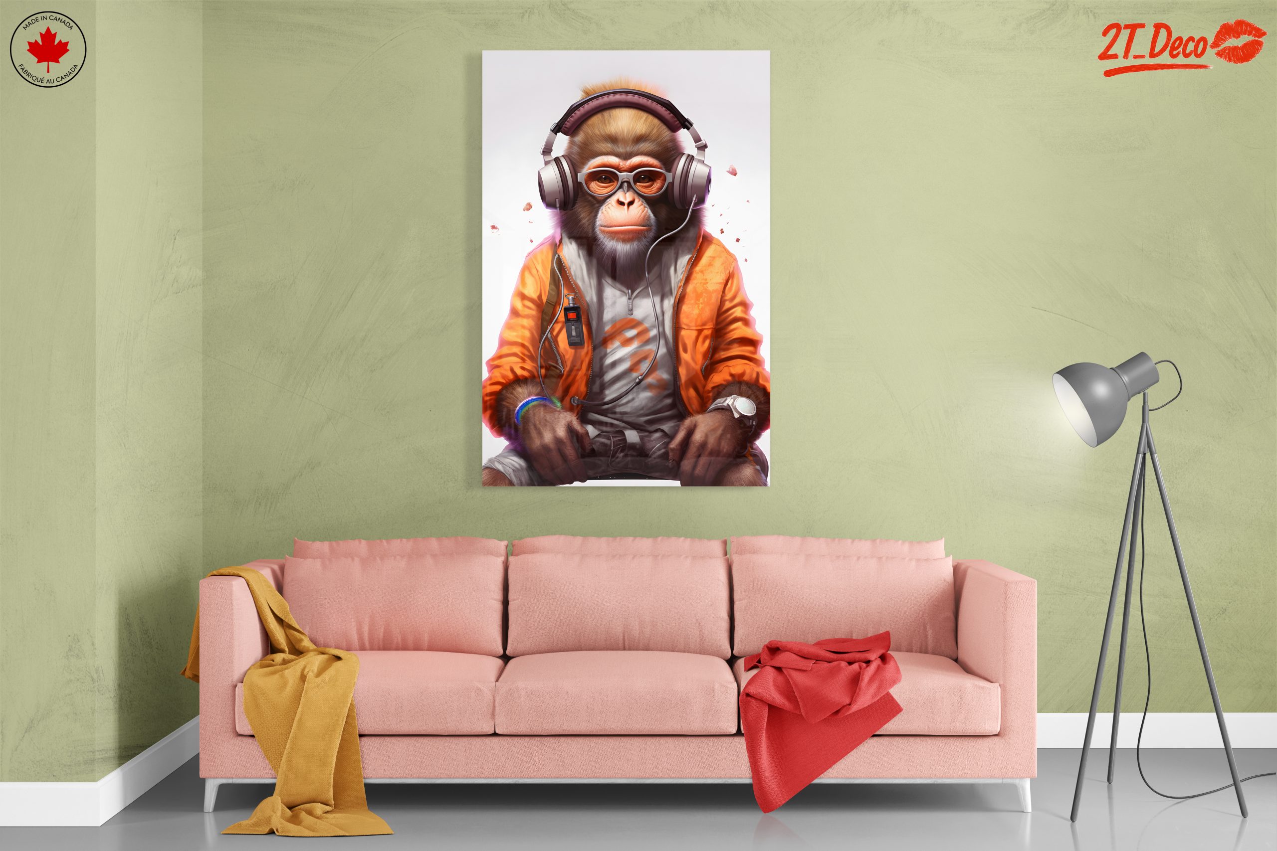 Cool Monkey Character with Headphones - Image 7
