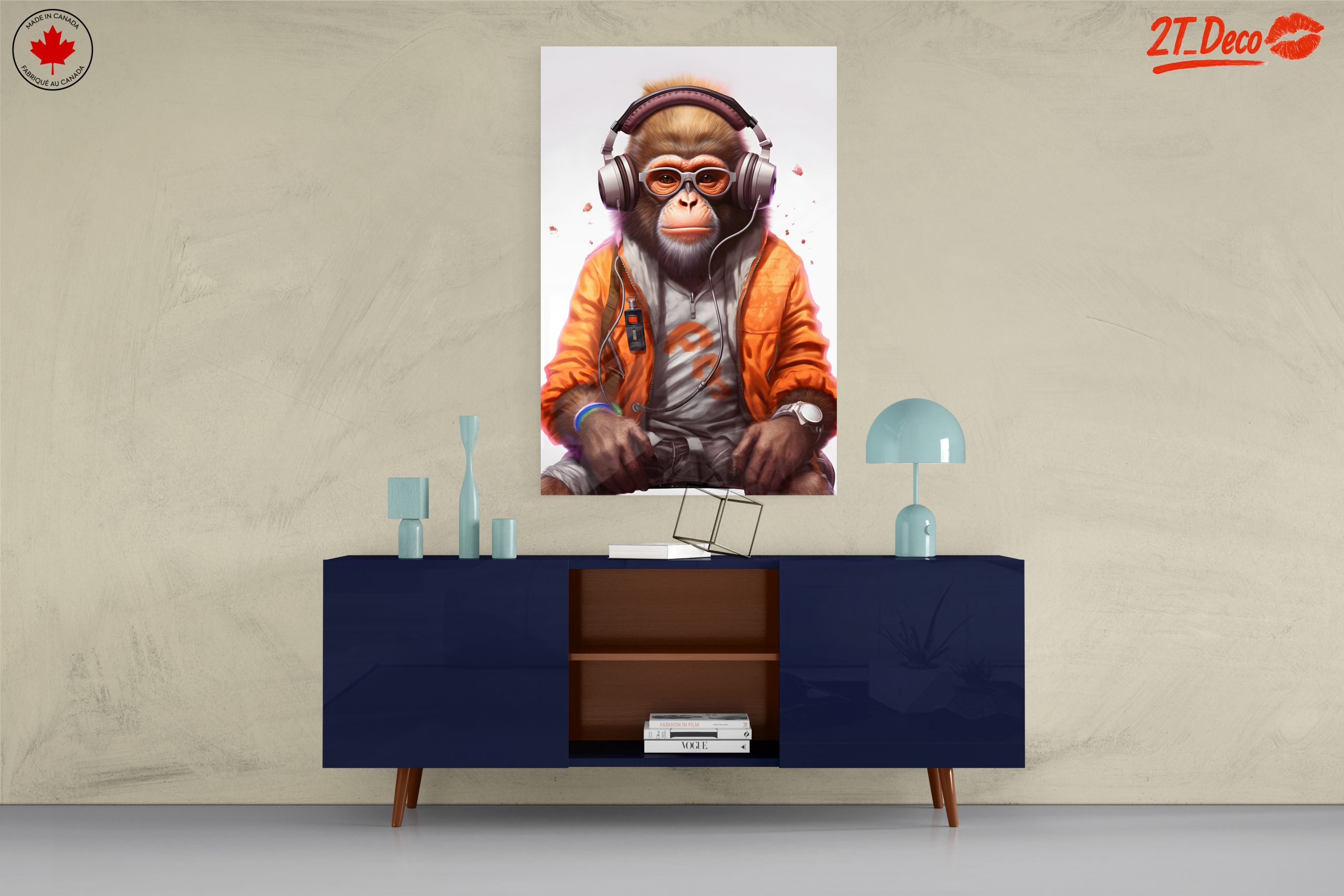 Cool Monkey Character with Headphones - Image 8