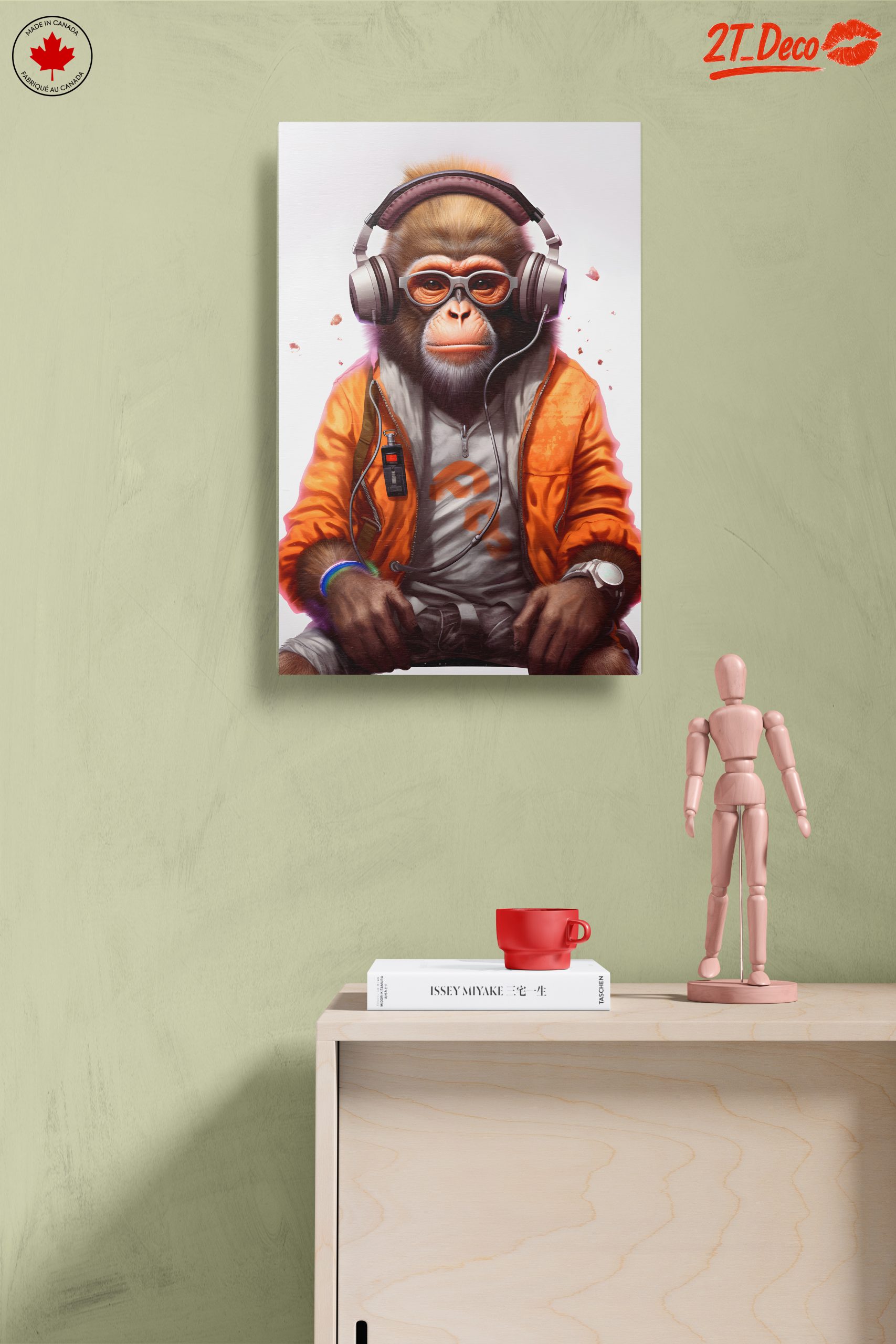 Cool Monkey Character with Headphones - Image 14