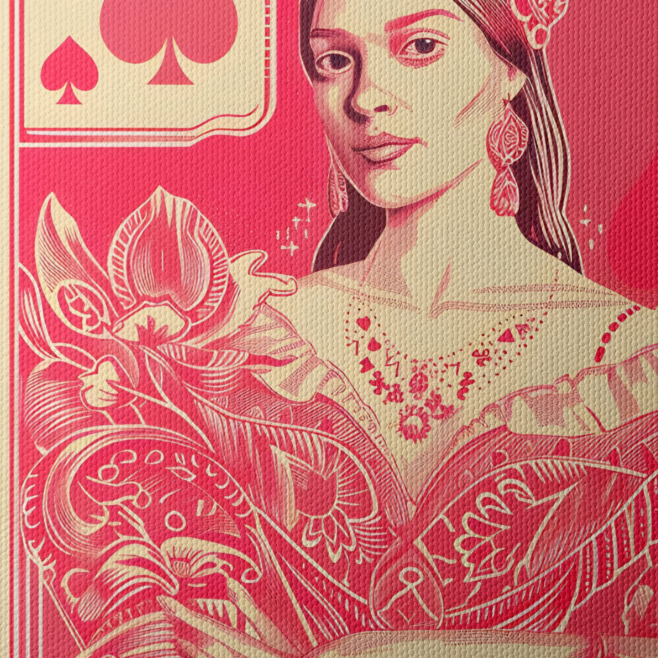 Stylized Queen Playing Card Art - Image 4