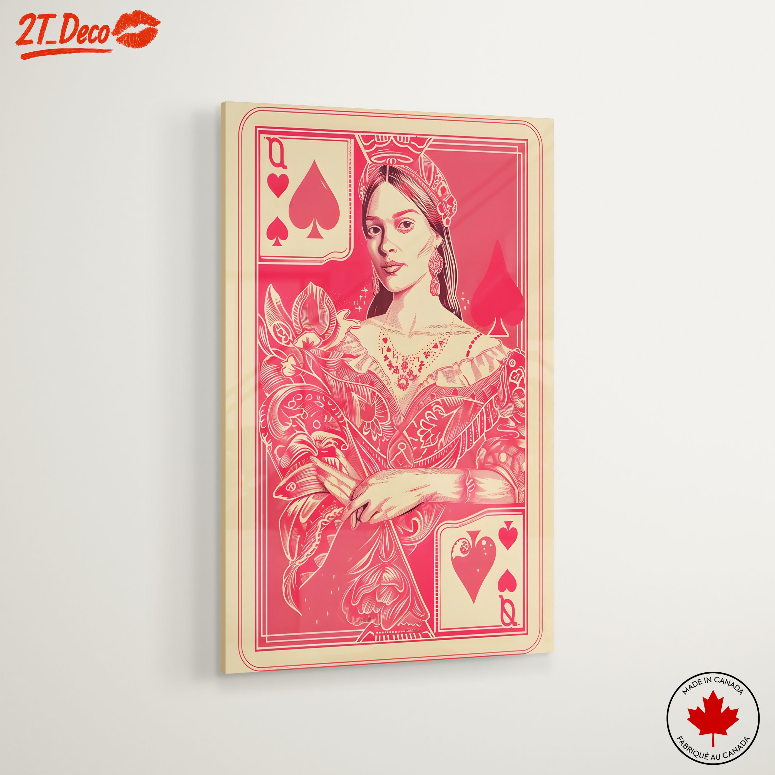 Stylized Queen Playing Card Art - Image 6