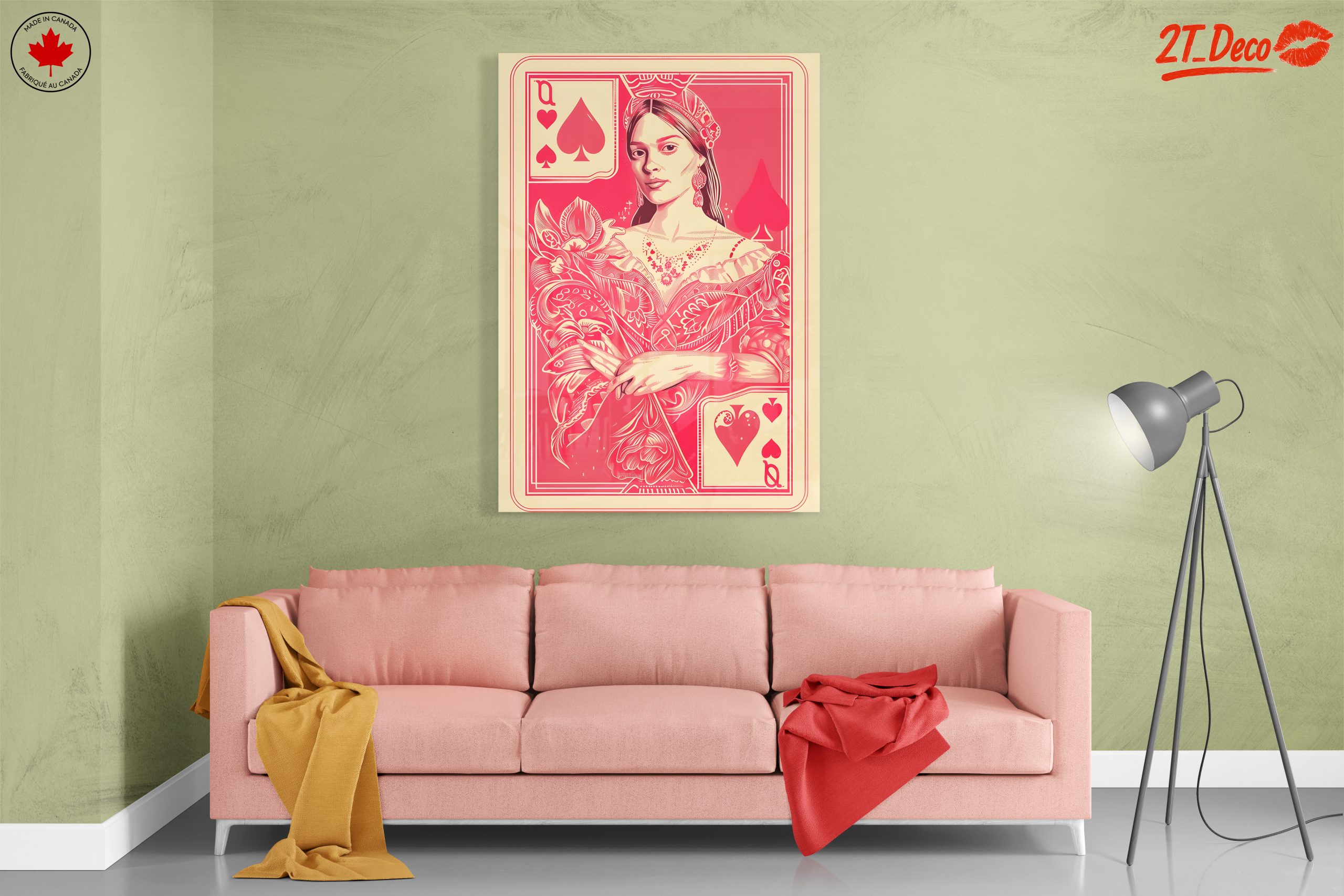 Stylized Queen Playing Card Art - Image 7