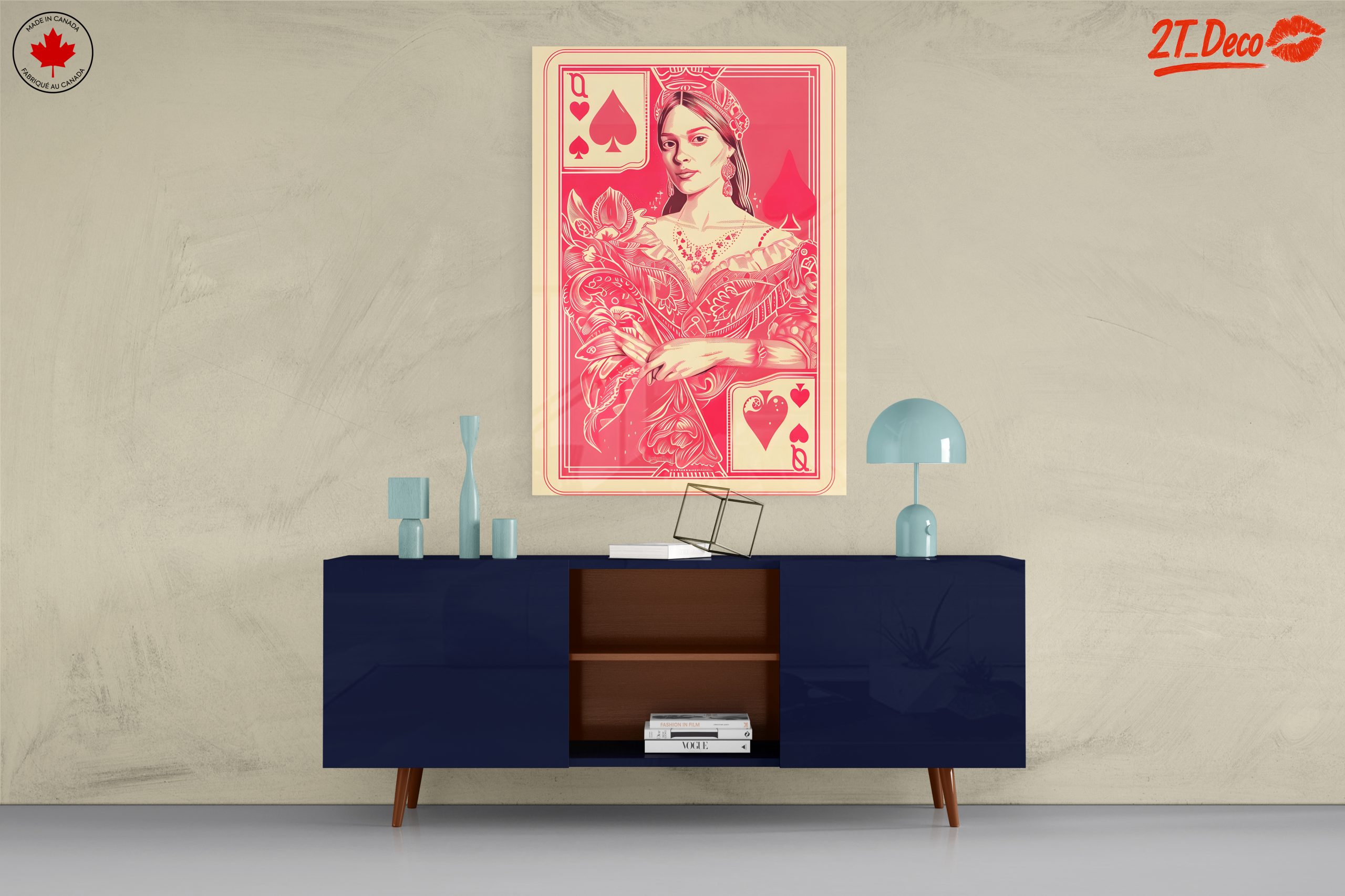 Stylized Queen Playing Card Art - Image 8
