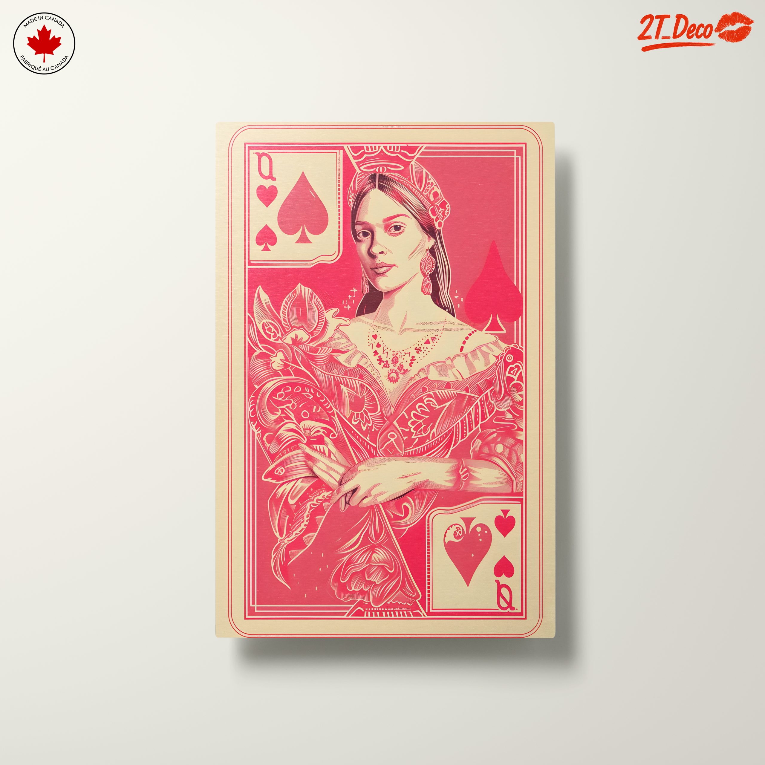 Stylized Queen Playing Card Art - Image 10