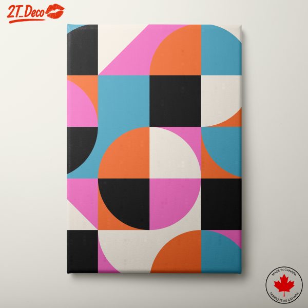 Colorful Geometric Shapes Abstract Art