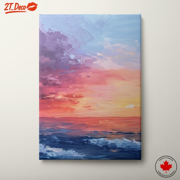 Serene Abstract Sunset Over the Ocean