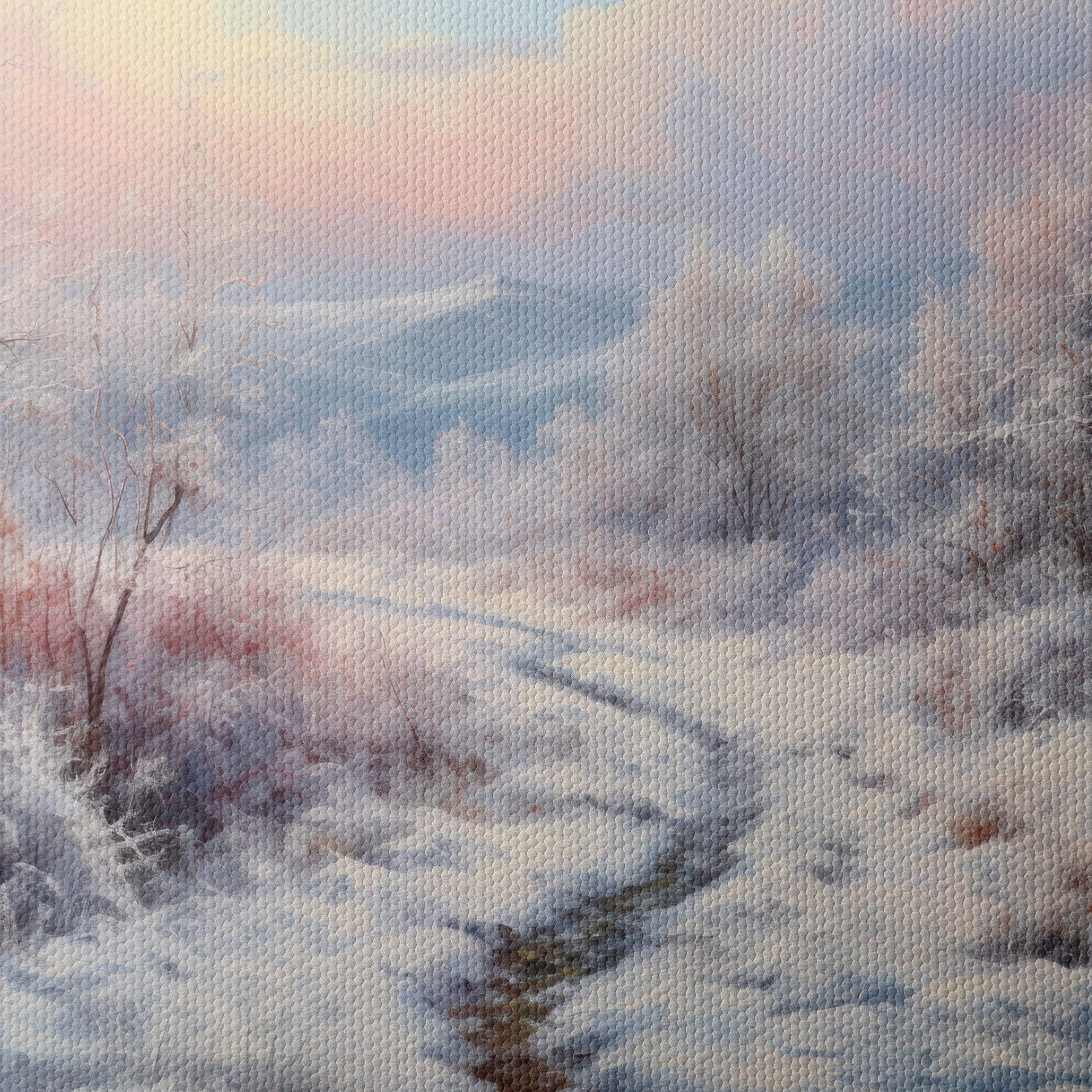 Serene Winter Landscape with Snowy Trails - Image 4