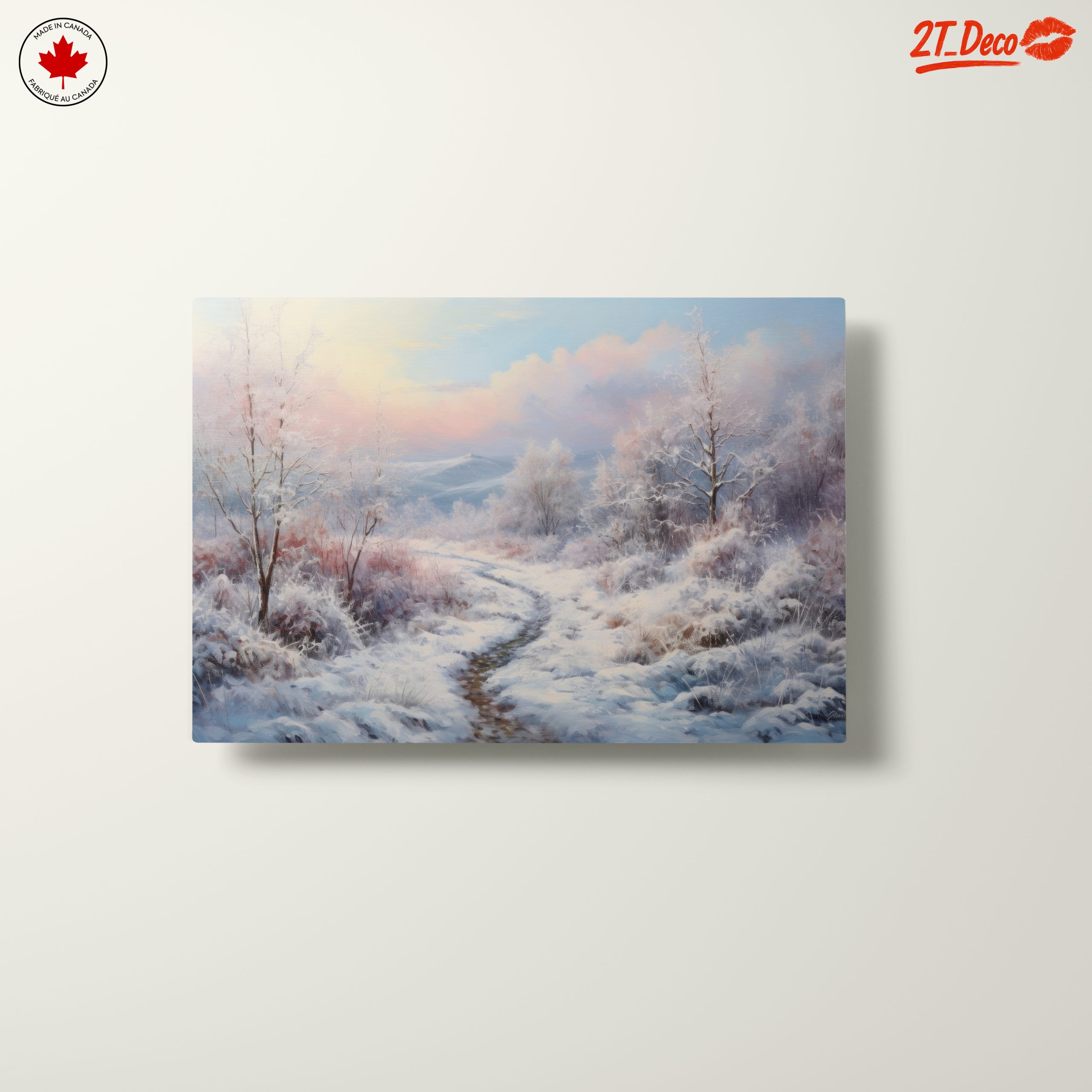 Serene Winter Landscape with Snowy Trails - Image 10