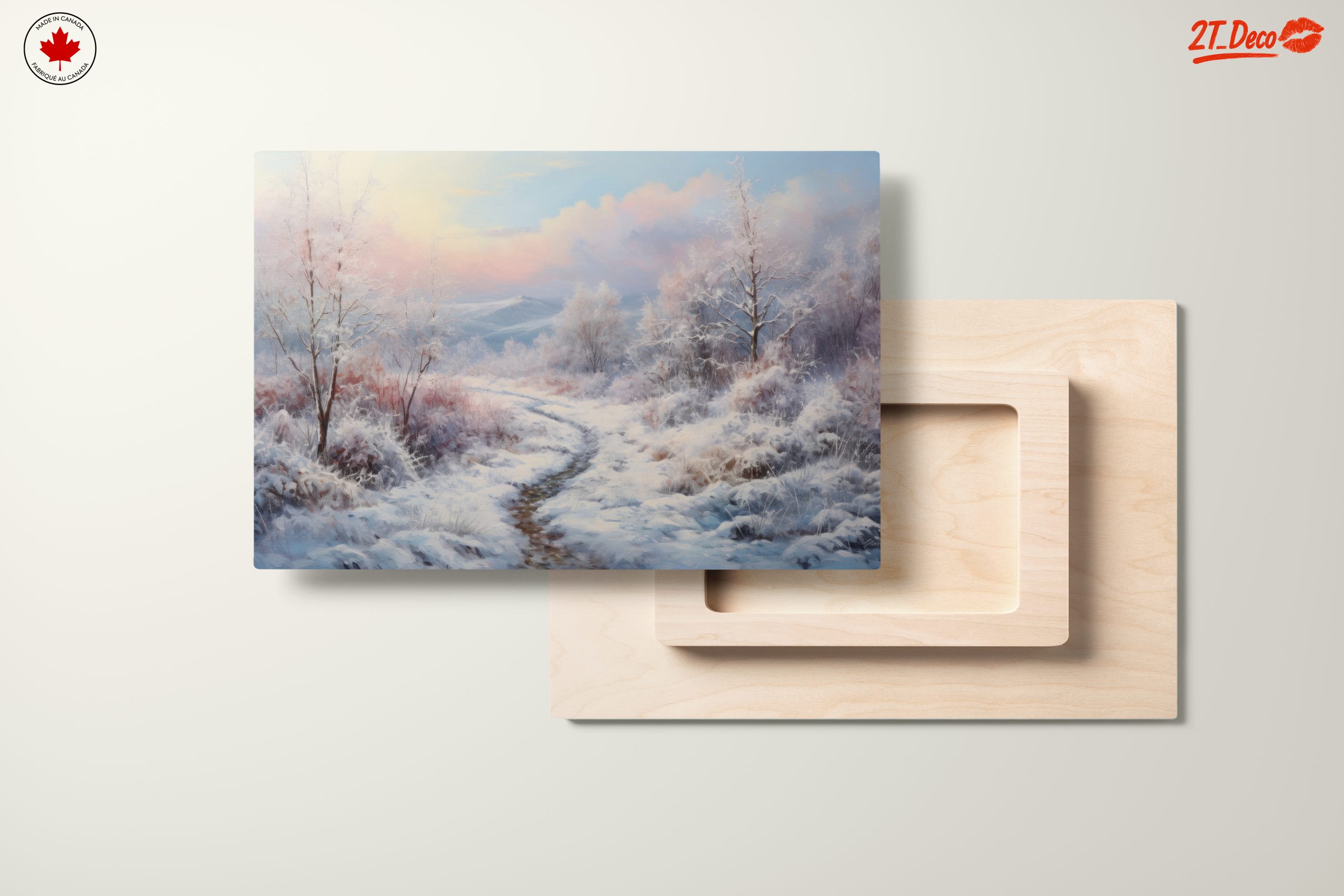 Serene Winter Landscape with Snowy Trails - Image 11