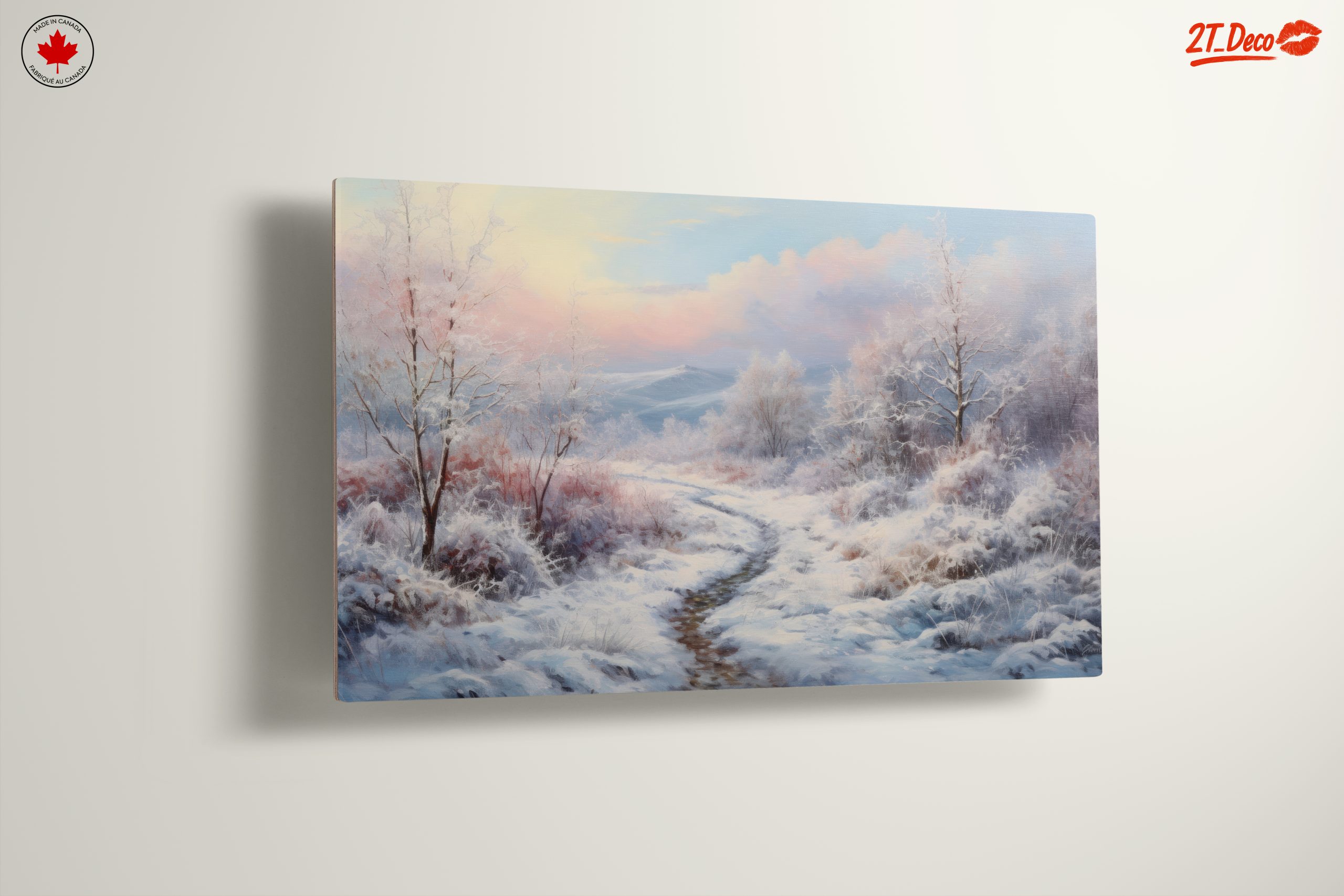 Serene Winter Landscape with Snowy Trails - Image 13