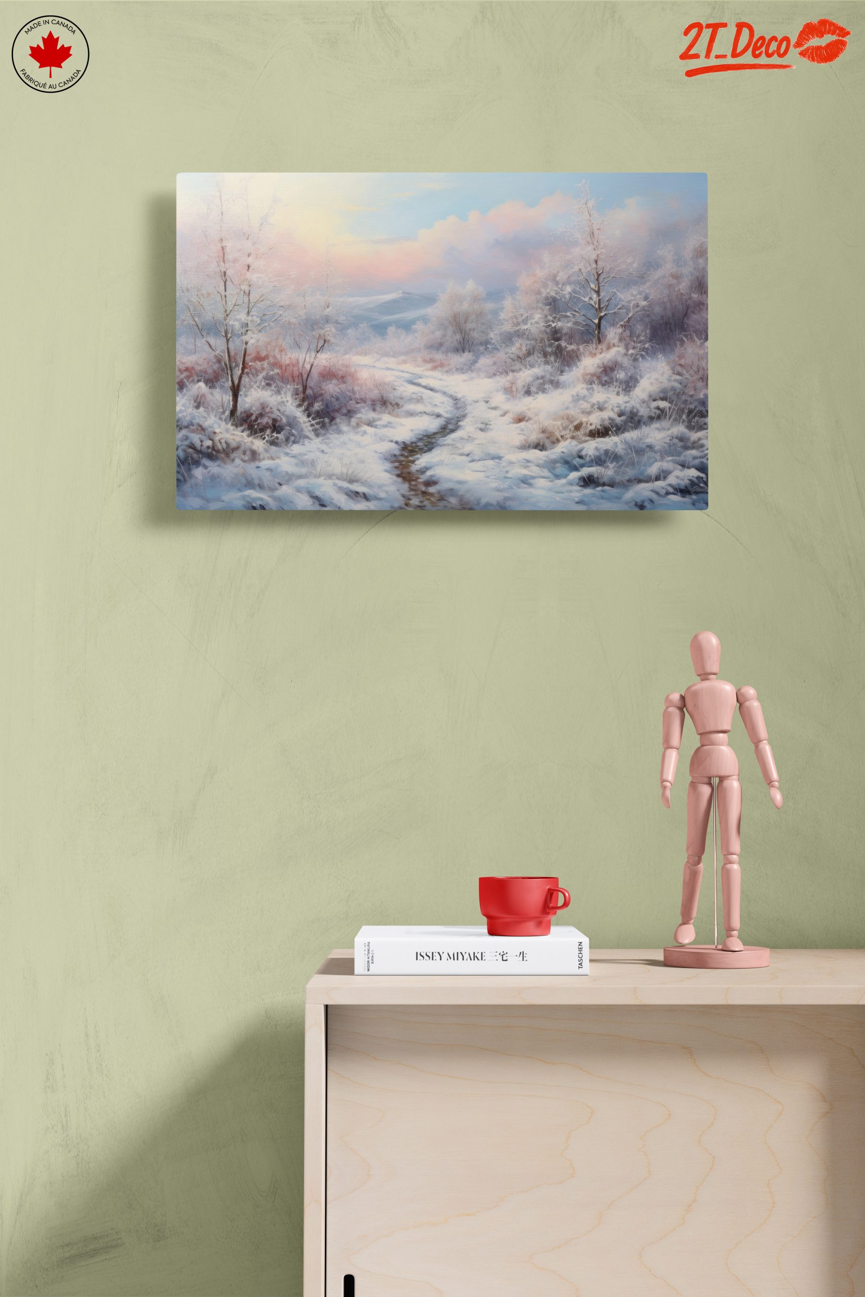 Serene Winter Landscape with Snowy Trails - Image 14