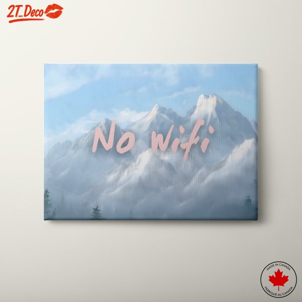Nature Inspired Typography Art with Mountains