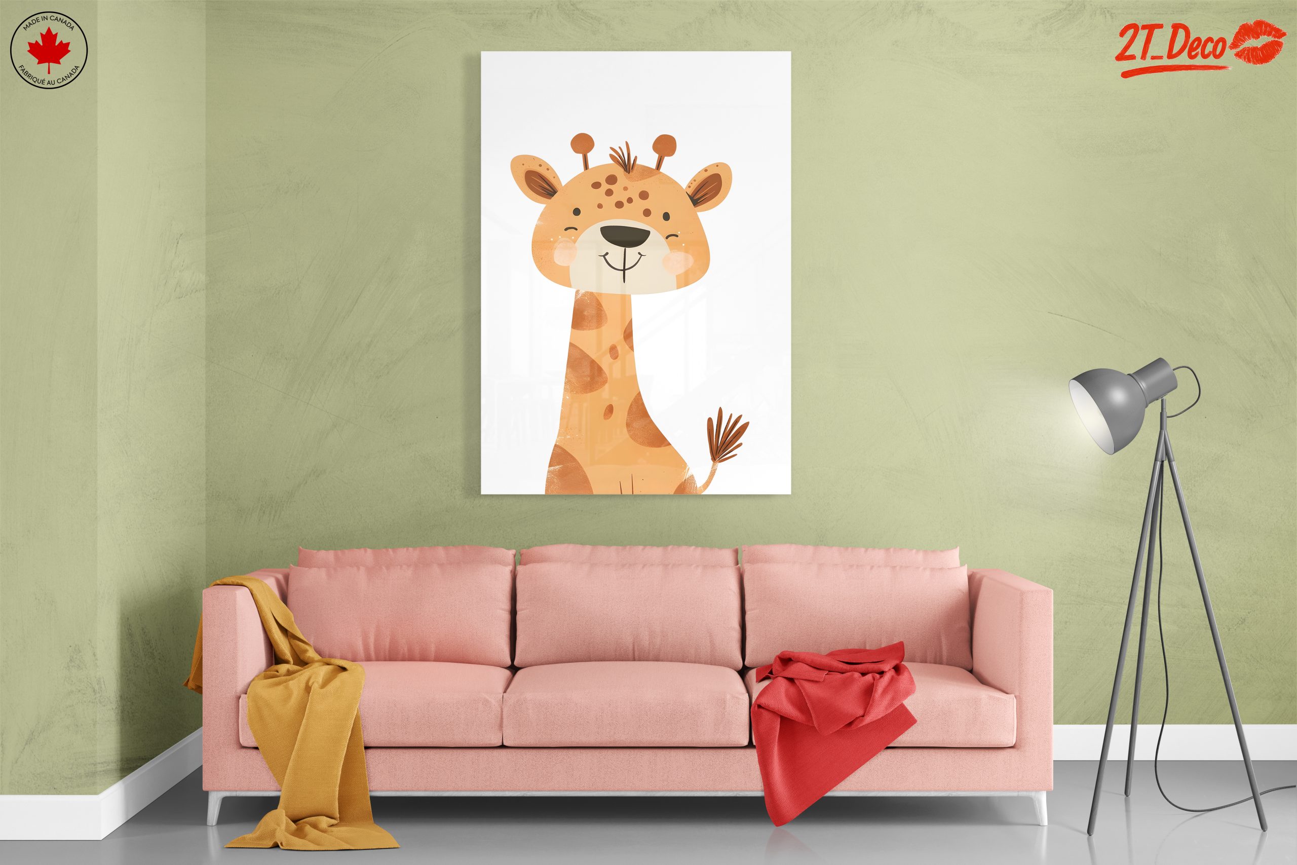 Whimsical Giraffe Artwork for Kids - Image 7