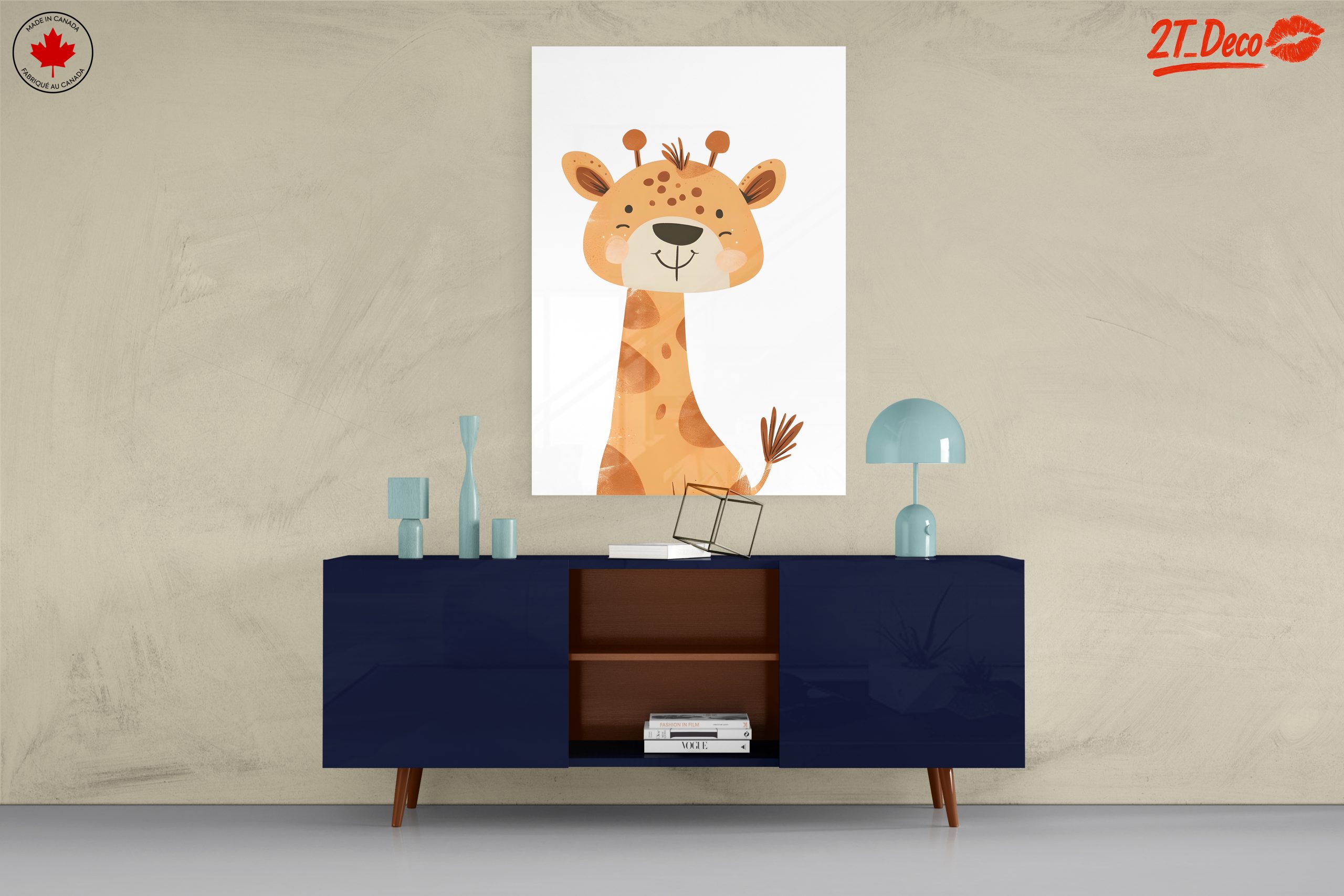 Whimsical Giraffe Artwork for Kids - Image 8