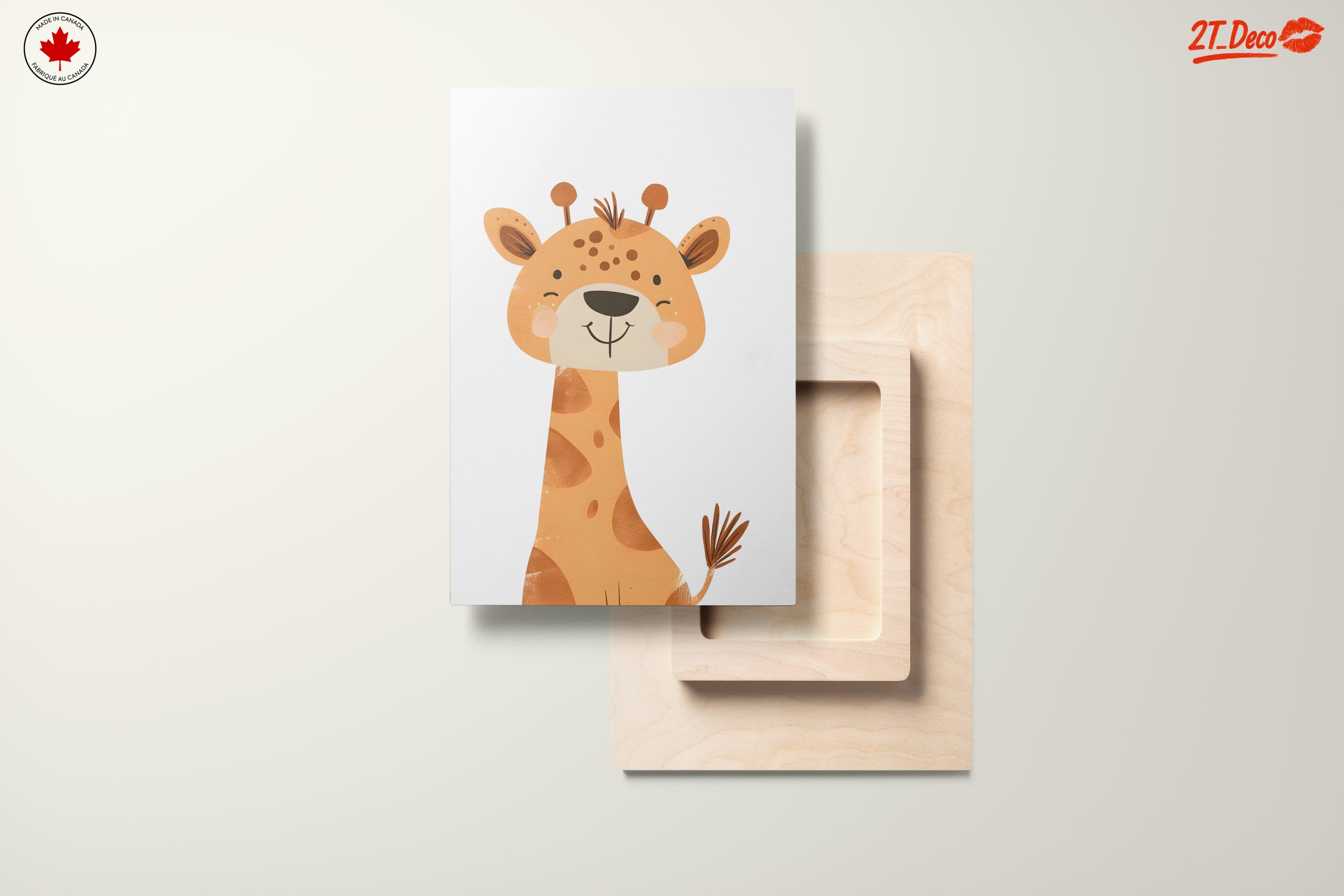 Whimsical Giraffe Artwork for Kids - Image 11