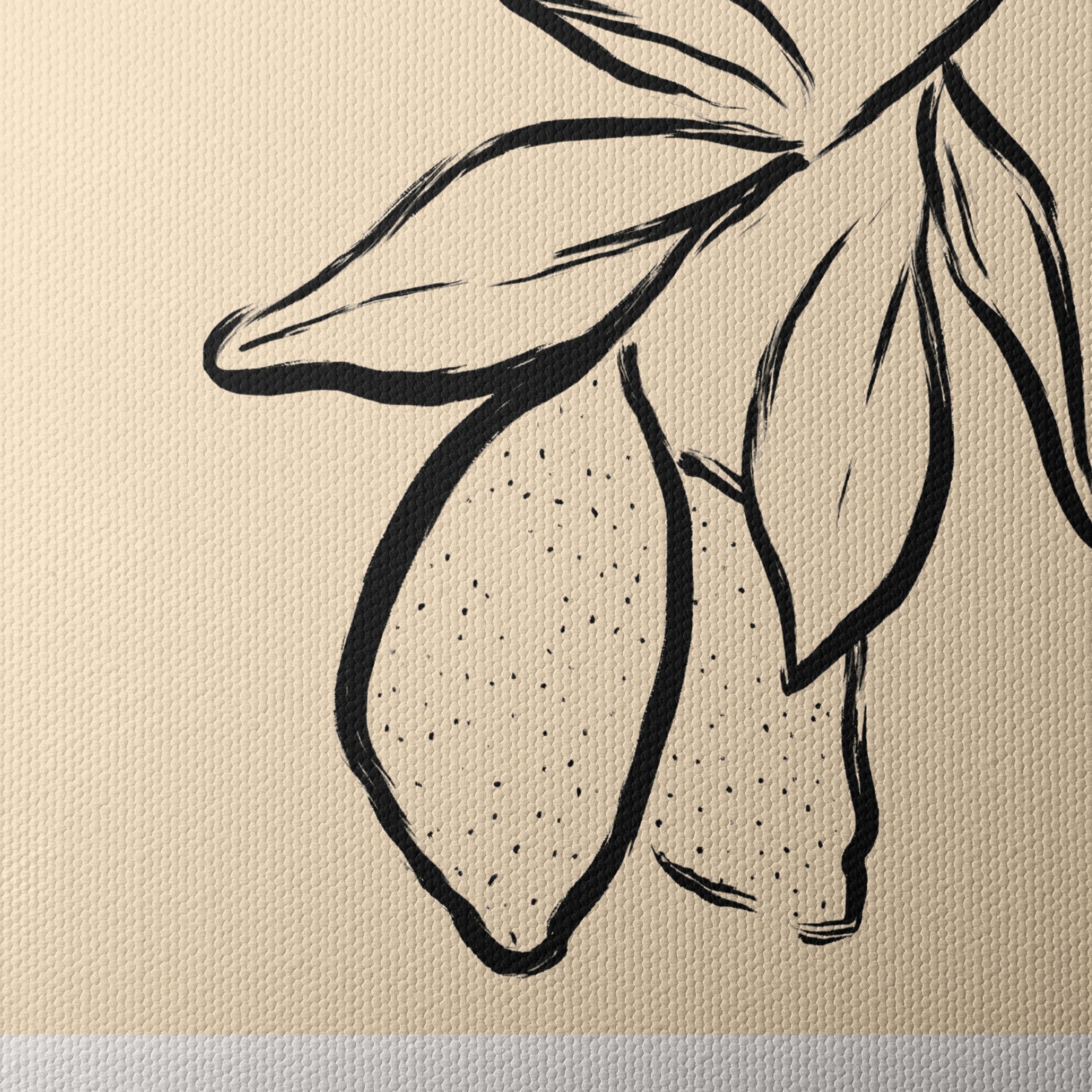Stylized Lemon Botanical Art - Image 4
