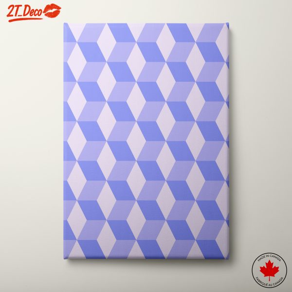 Repetitive Geometric Pattern in Blue
