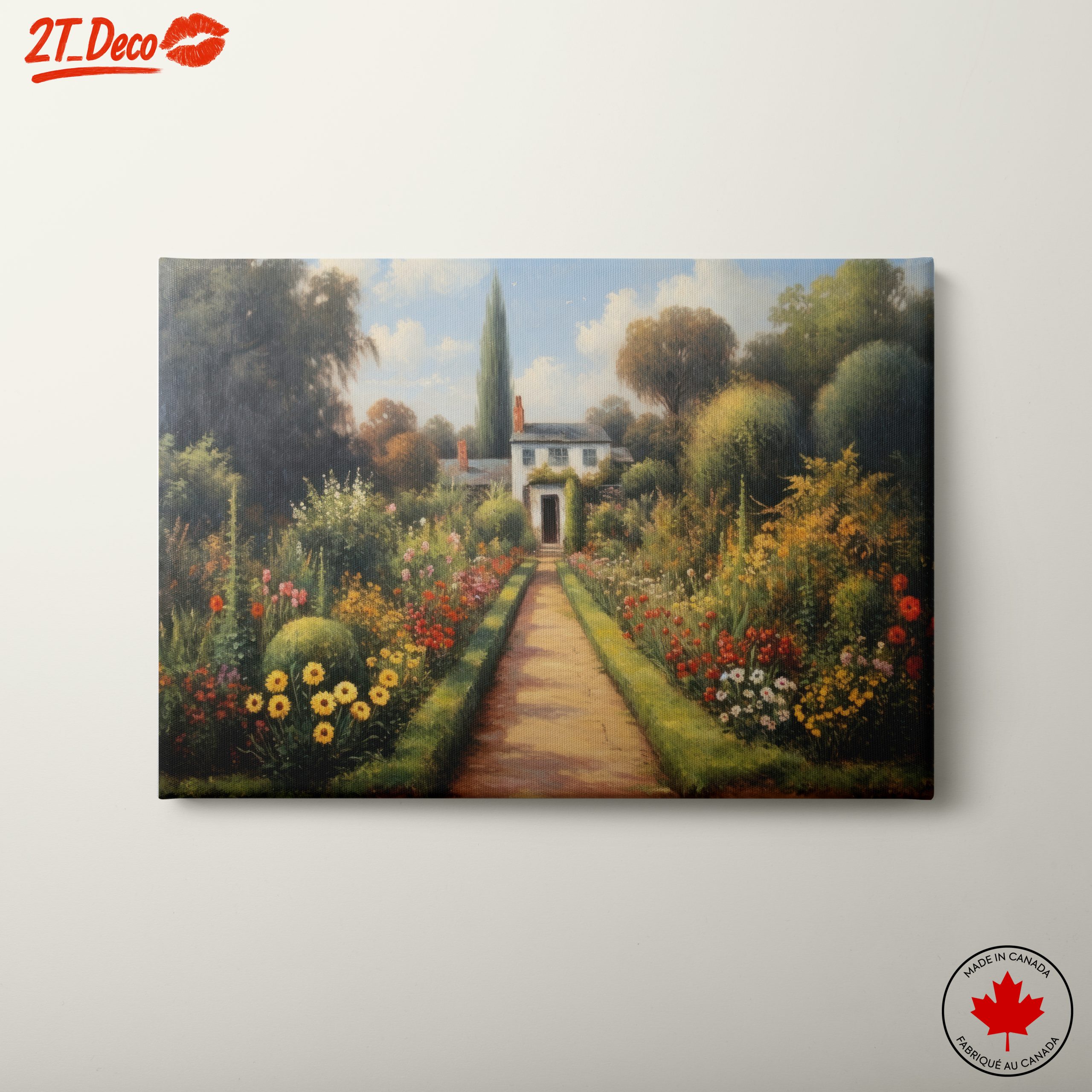 Charming Garden Path in Bloom