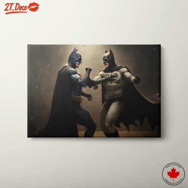 Batman Characters in Epic Showdown Art