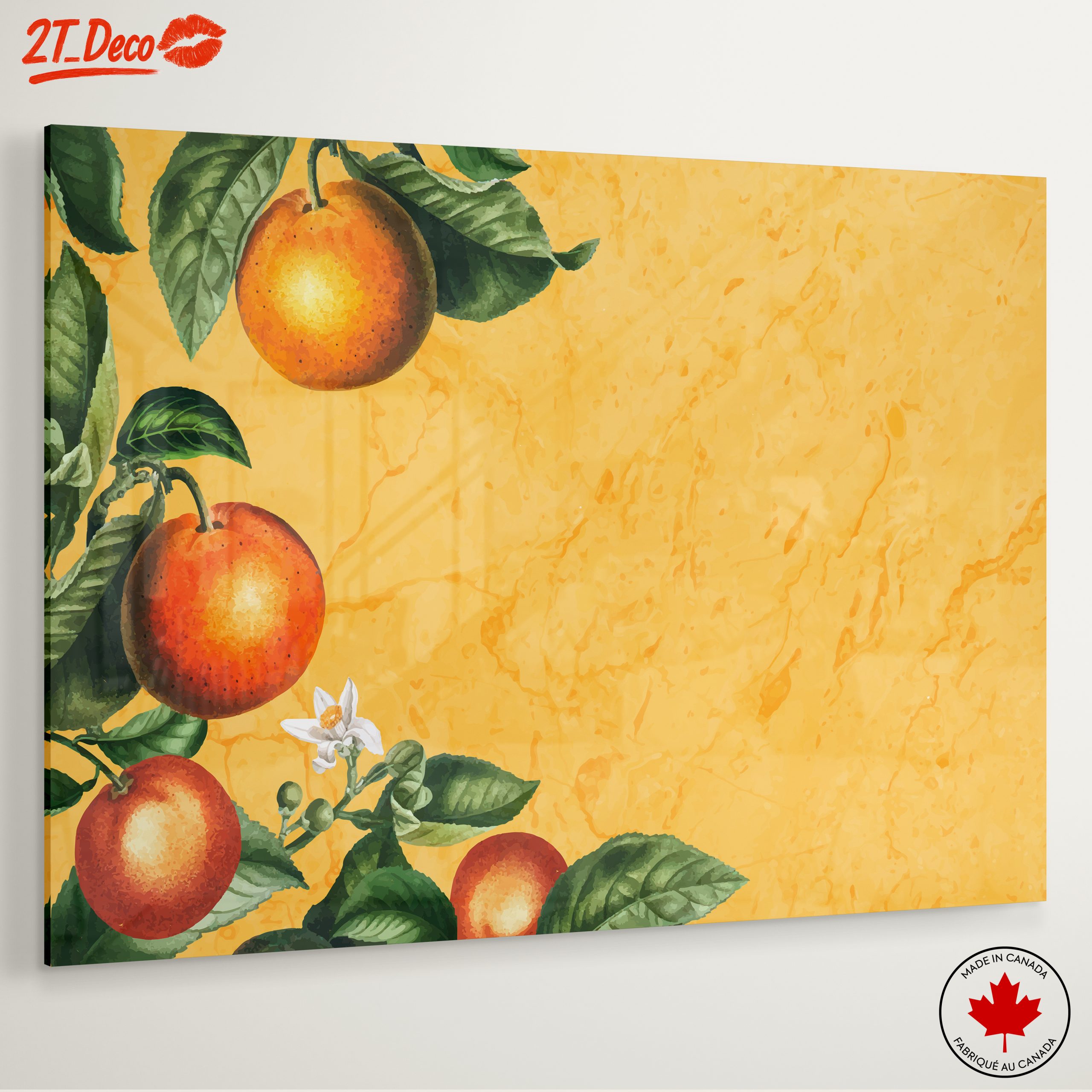 Vibrant Botanical Art of Oranges - Image 6