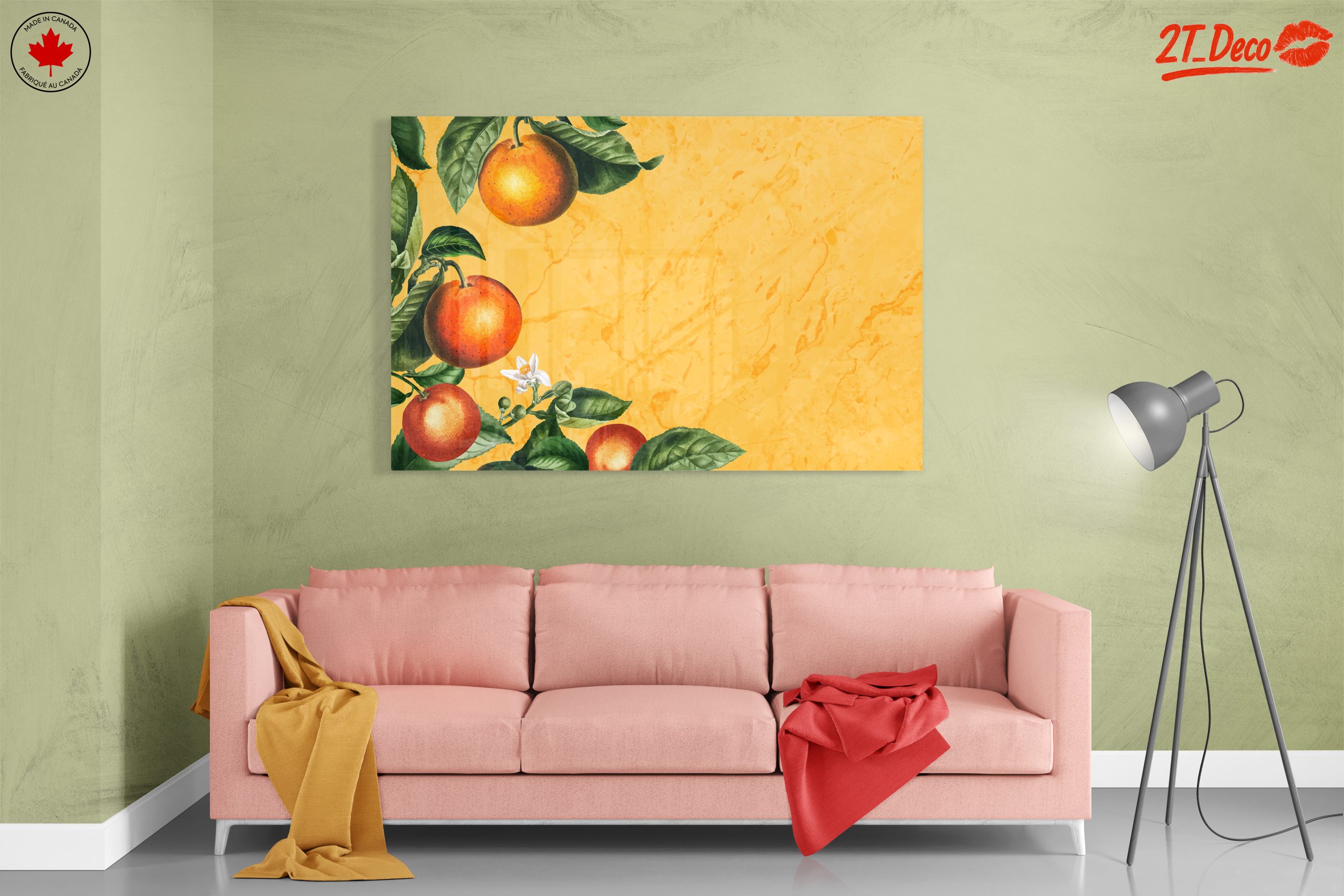 Vibrant Botanical Art of Oranges - Image 7