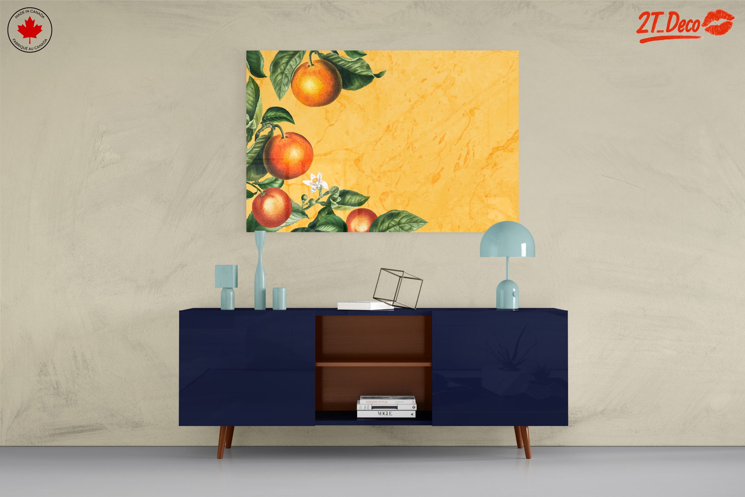 Vibrant Botanical Art of Oranges - Image 8