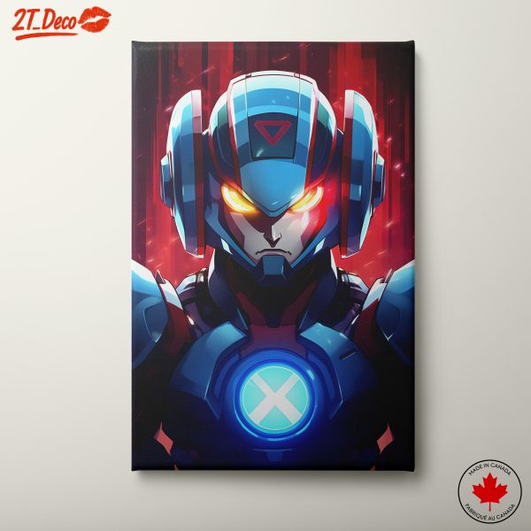 Stylized Character in Action with Futuristic Design