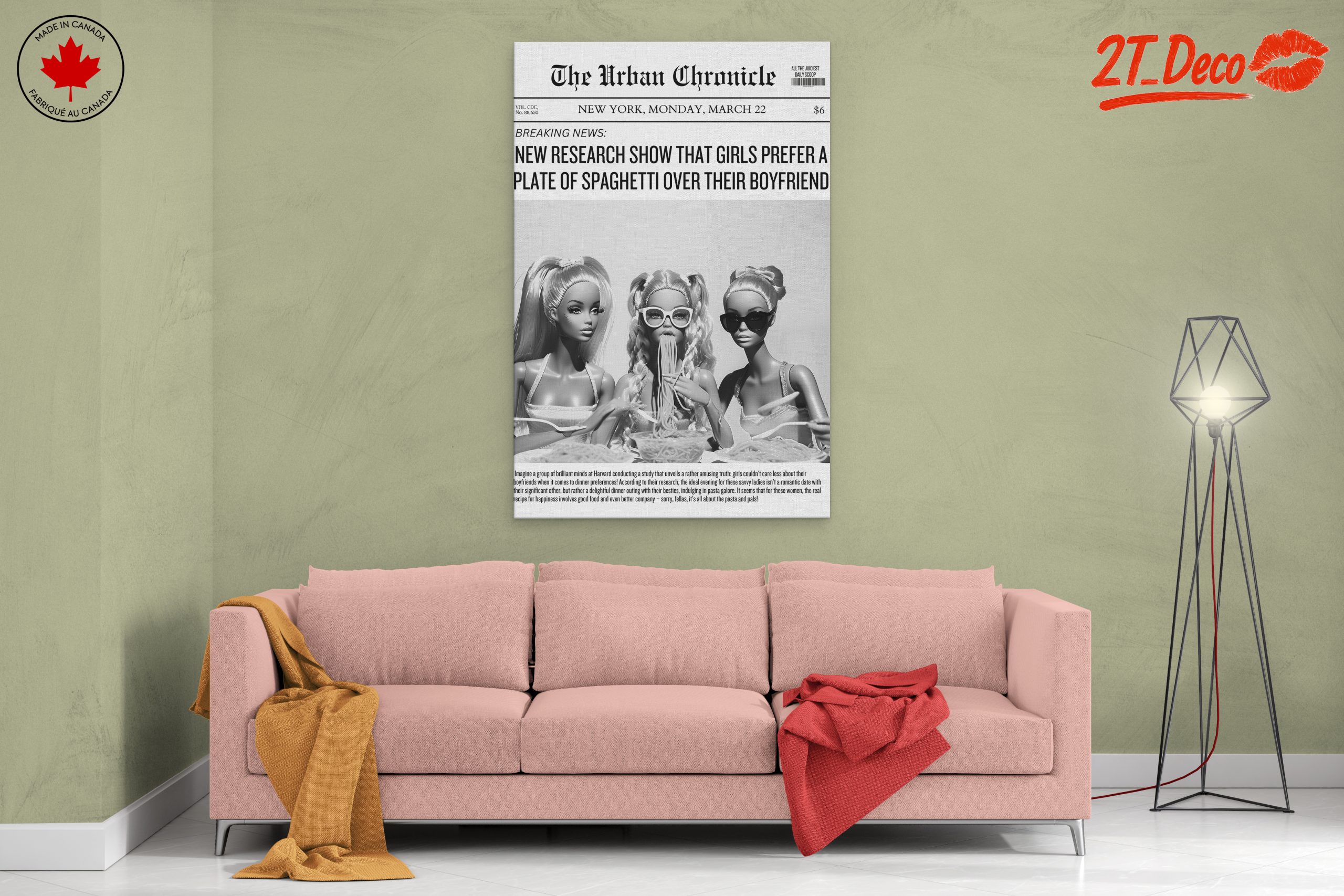 Girls Prefer Spaghetti Over Boyfriends Humor Art - Image 2