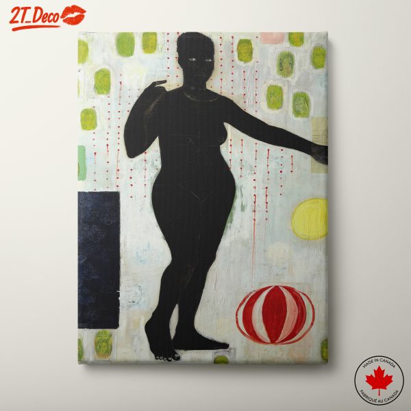 Contemporary Figure Portrait Art with Abstract Elements