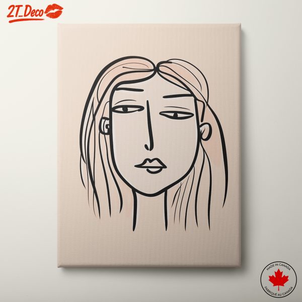 Stylized Minimalist Female Figure Art 5