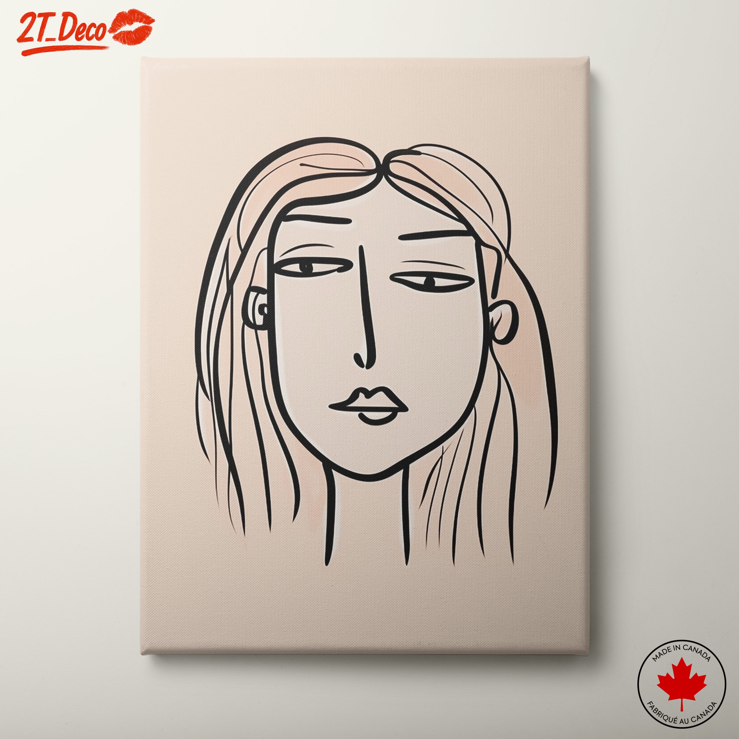 Stylized Minimalist Female Figure Art 5