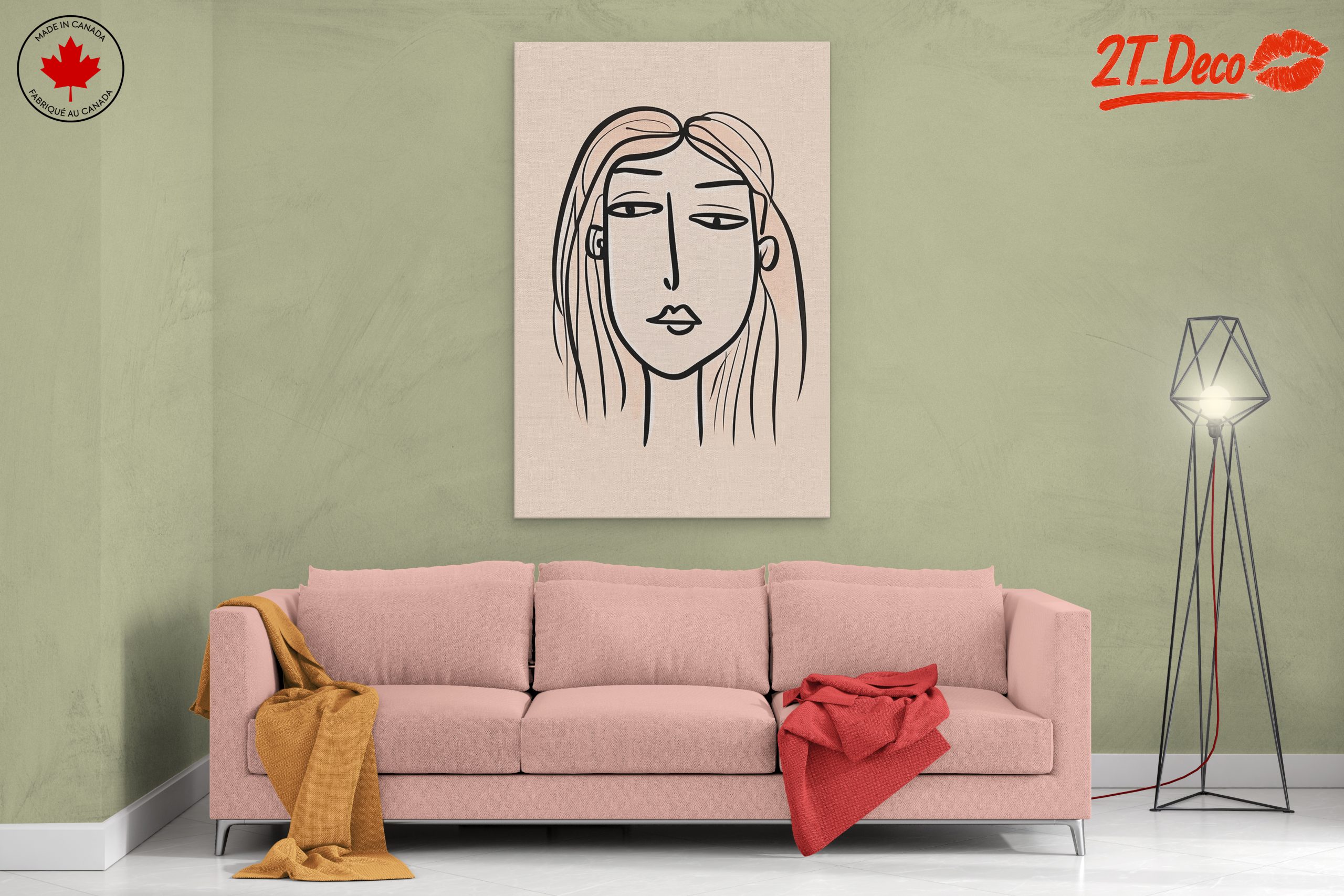 Stylized Minimalist Female Figure Art 5 - Image 2