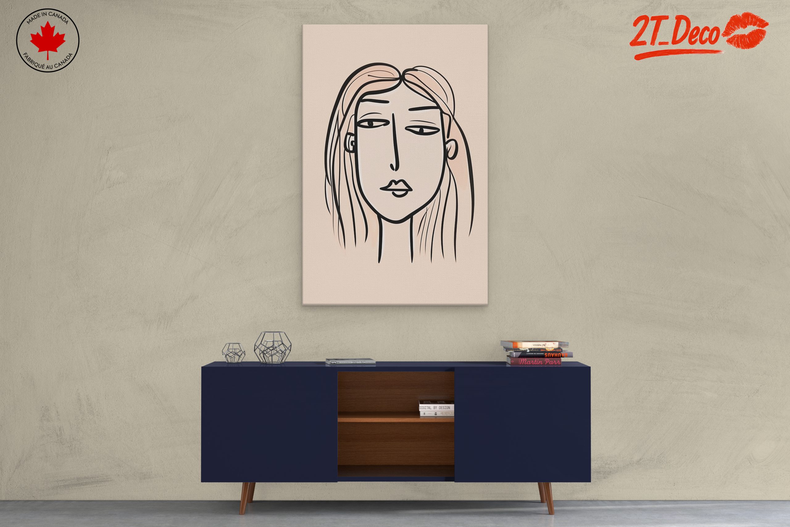 Stylized Minimalist Female Figure Art 5 - Image 3