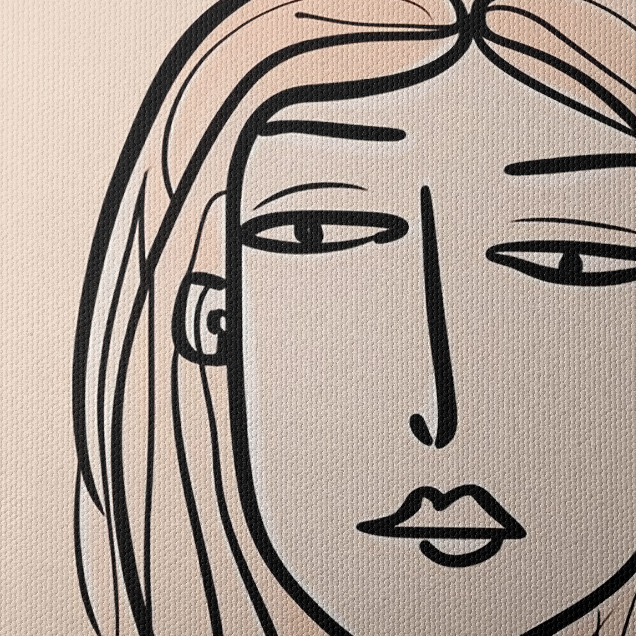 Stylized Minimalist Female Figure Art 5 - Image 4