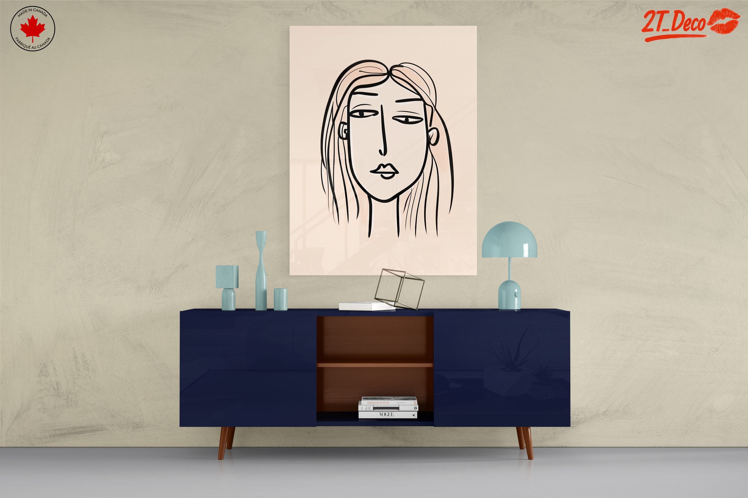 Stylized Minimalist Female Figure Art 5 - Image 8