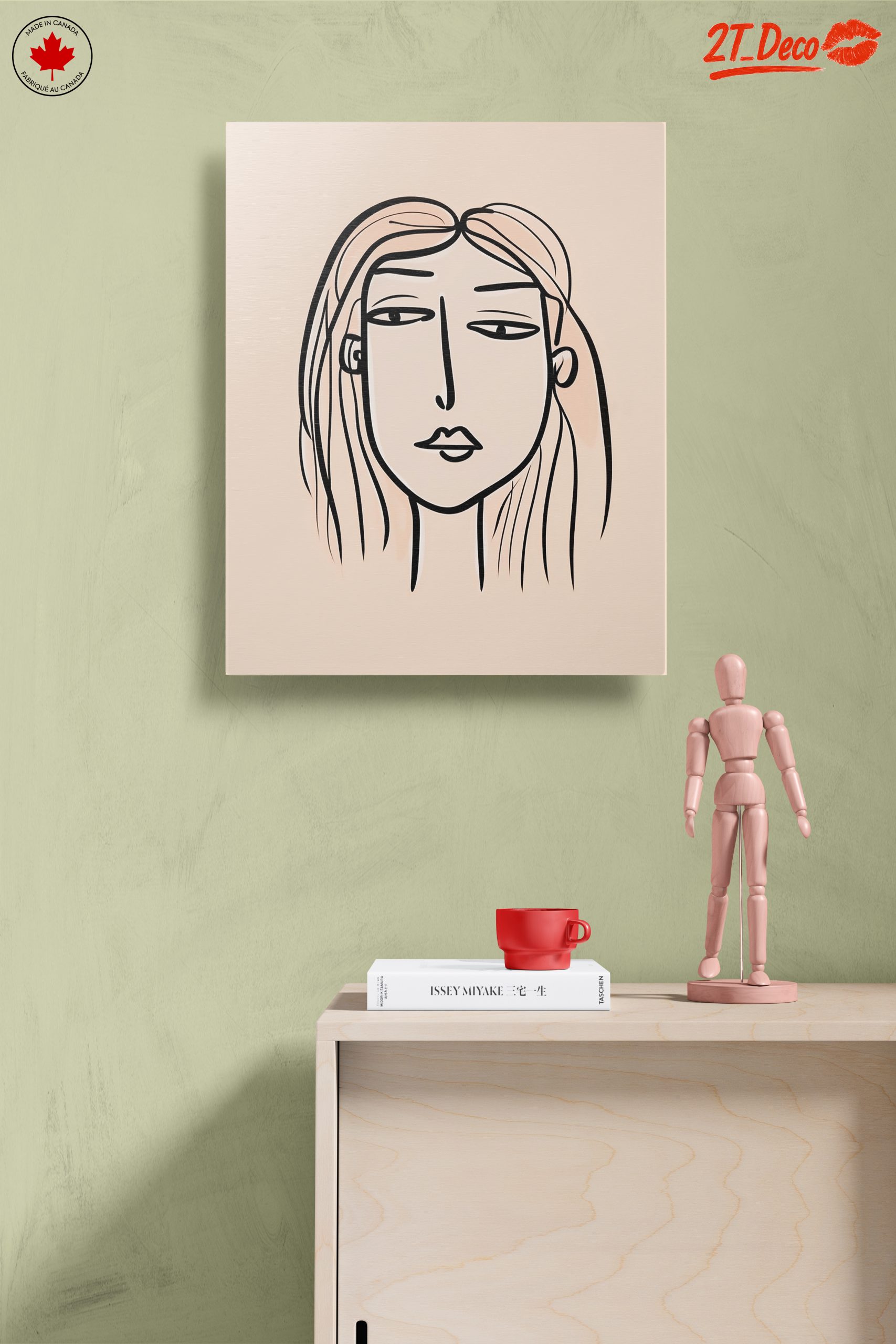 Stylized Minimalist Female Figure Art 5 - Image 14