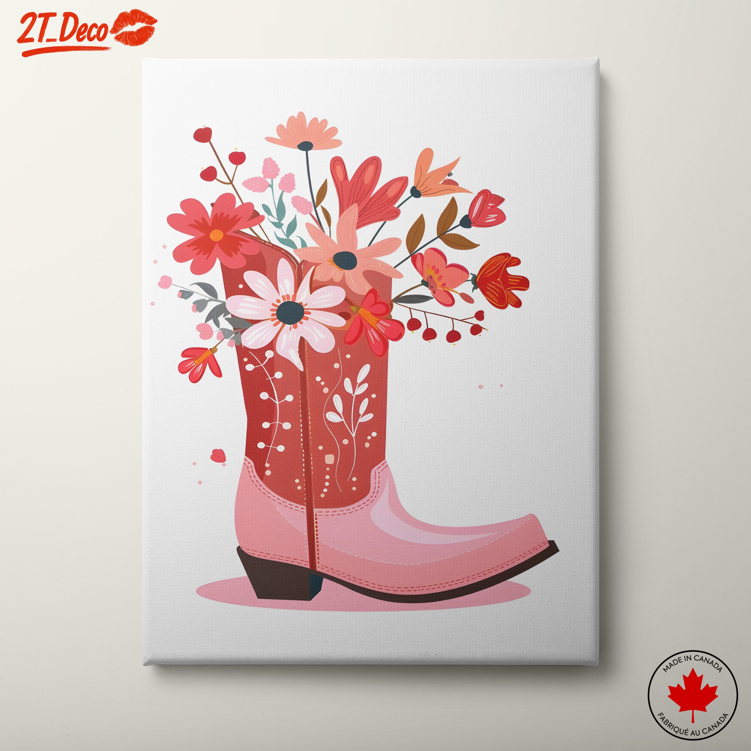 Vibrant Floral Arrangement in Cowboy Boot