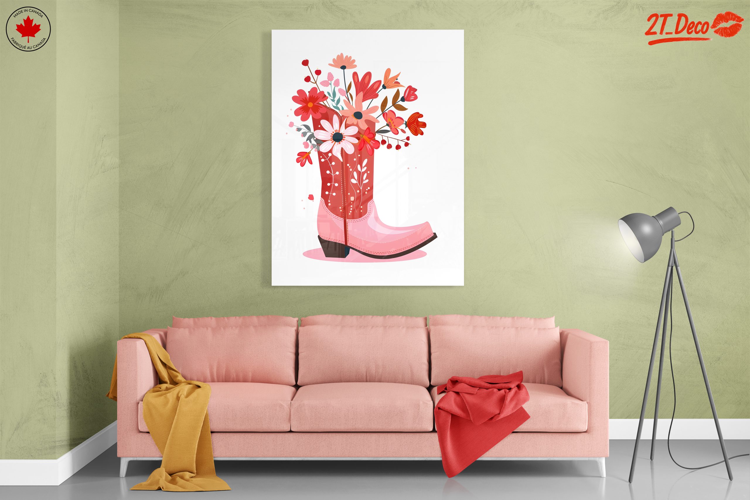 Vibrant Floral Arrangement in Cowboy Boot - Image 7