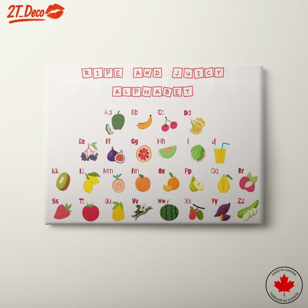 Playful Fruit Illustrations for Kids